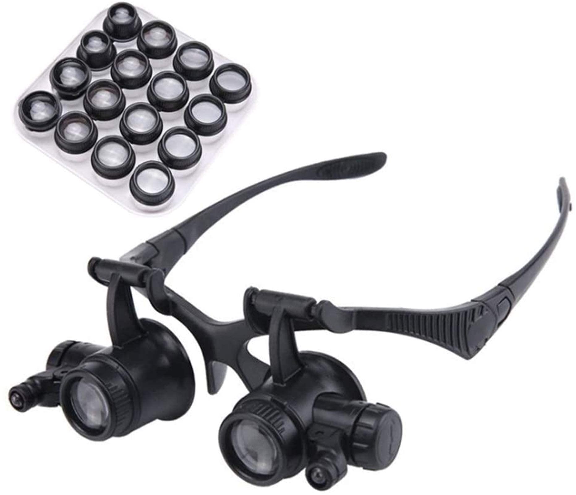 Lupa De Diadema, Gafas De Aumento Iluminadas Para La Cabeza, Lupa De Diadema Para Leer, Lupa Para Joyería, Reloj, Reparación Electrónica, Lupa Para Leer, Lupa Para Joyería, Pasatiempos, Lectura, Joye