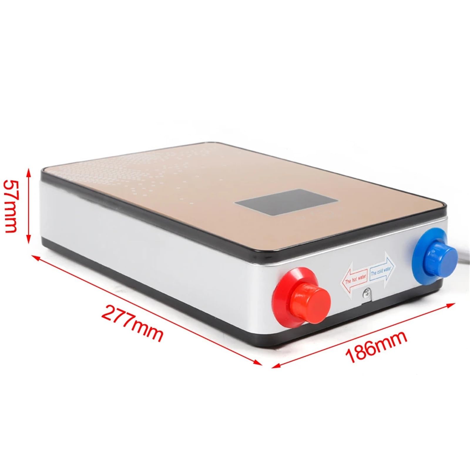 Scaldabagno elettrico istantaneo senza serbatoio, termostato, scaldabagno in acciaio inox mini Quotidiano domestico