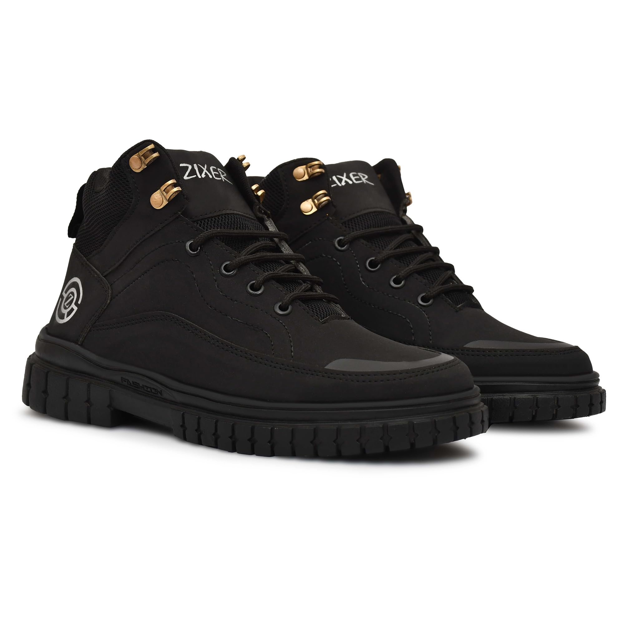 Zixer Mens Light Weight High Top Platform Fashion Synthetic Leather Boots | Sports, Casual Shoes for Mens | Ankle Lace-Up Footwear for Men or Boys | Size- 10 (Black) (B0D5M1DLN5) Amazon Price History, Amazon Price Tracker