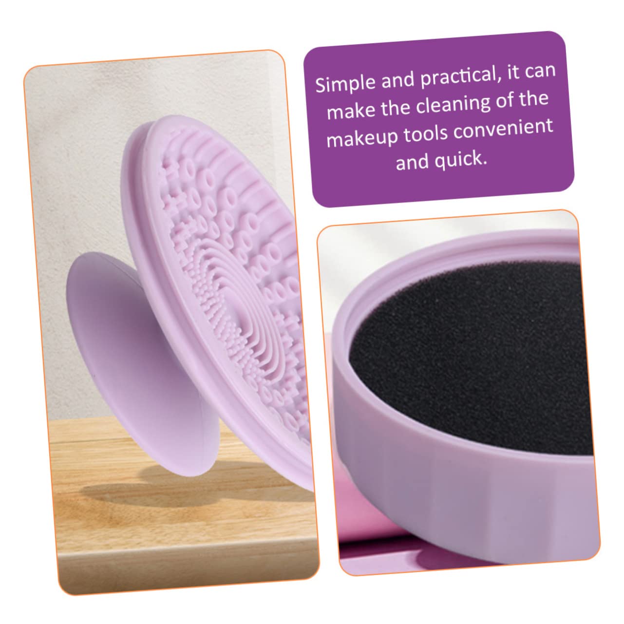 5stücke Kosmetikpinsel-reinigungstool Dual-use Reinigungsschale Aus Silikon Für Make-up-pinsel Wiederverwendbar Kompakt Zur Reinigung Von Lidschatten Und Augenbrauenpinseln