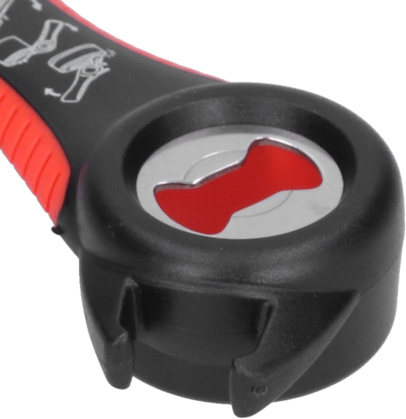 Jar Opener, Wide Range of Applications Multifunctional 5-Way Corkscrew Multifunctional Can Opener Easy to Use for Daily Tools for Party Dinner(Red Black) (Red Black)
