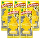  Wunderbaum 5X Vanillaroma Orginal Lufterfrischer Duftbaum Fahrzeugduft 1 STK