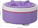 Aramox Mini Turbo Washing Machine Efficient Portable Washer for Light Laundry Work and Travel, USB Powered for Small Clothes (Purplish)