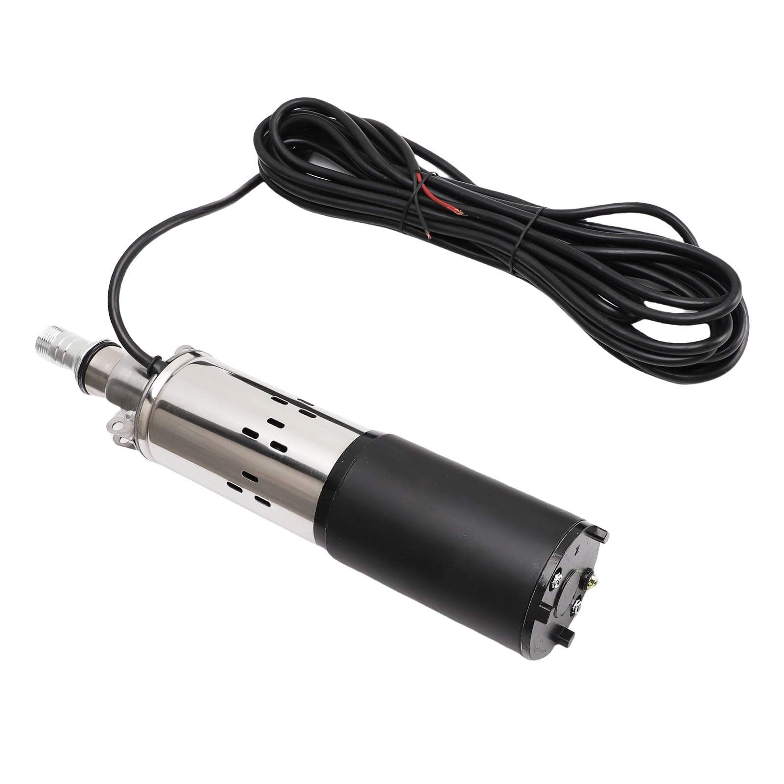 FILFEEL Bomba Sumergible para Pozo Profundo de 12 V: Bomba de Tornillo de Acero Inoxidable de 30 M con Caudal de 0,2 M³/h, Salida NPT de 3/4 pulg. y Cable de Alimentación de 7 M para Riego con Energía
