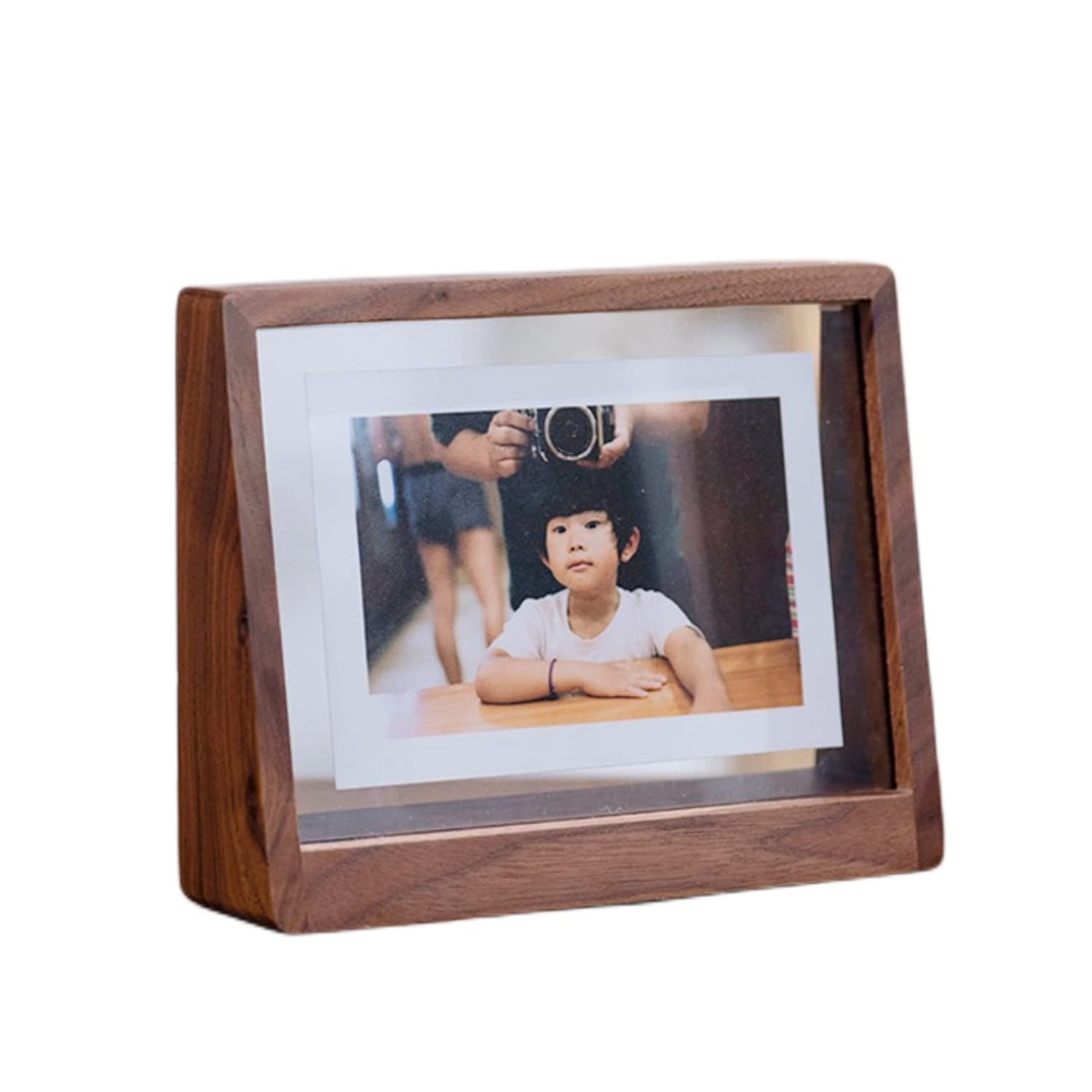 Amazon.co.jp: CrweanWcee 写真立て アクリル 写真たて 木製 スタンド