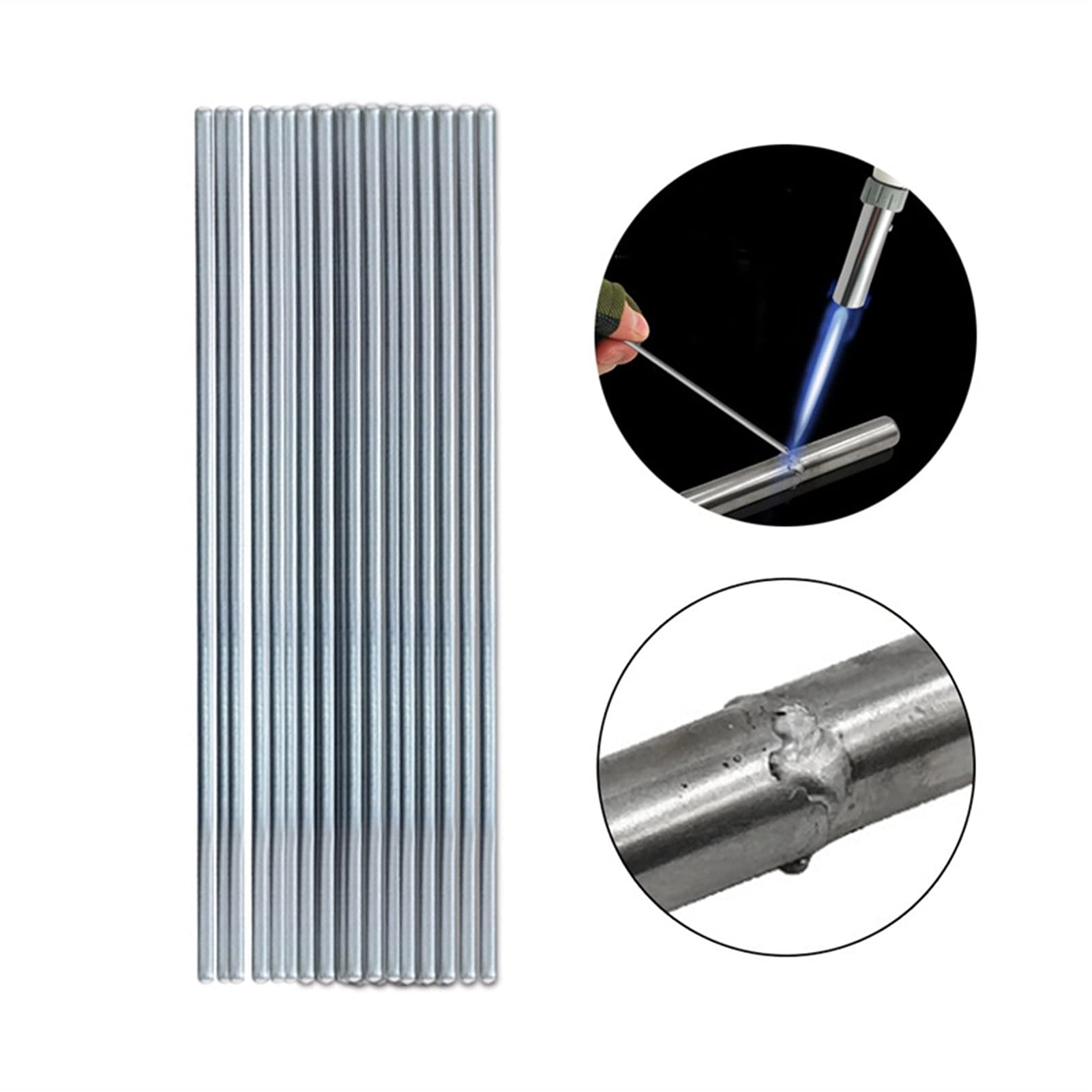 Electrodos de Soldadura en envases industriales de E6013, Varillas de Alambre for Soldadura, Baja Temperatura, Núcleo fundente Aluminio fácil fusión | 2mm