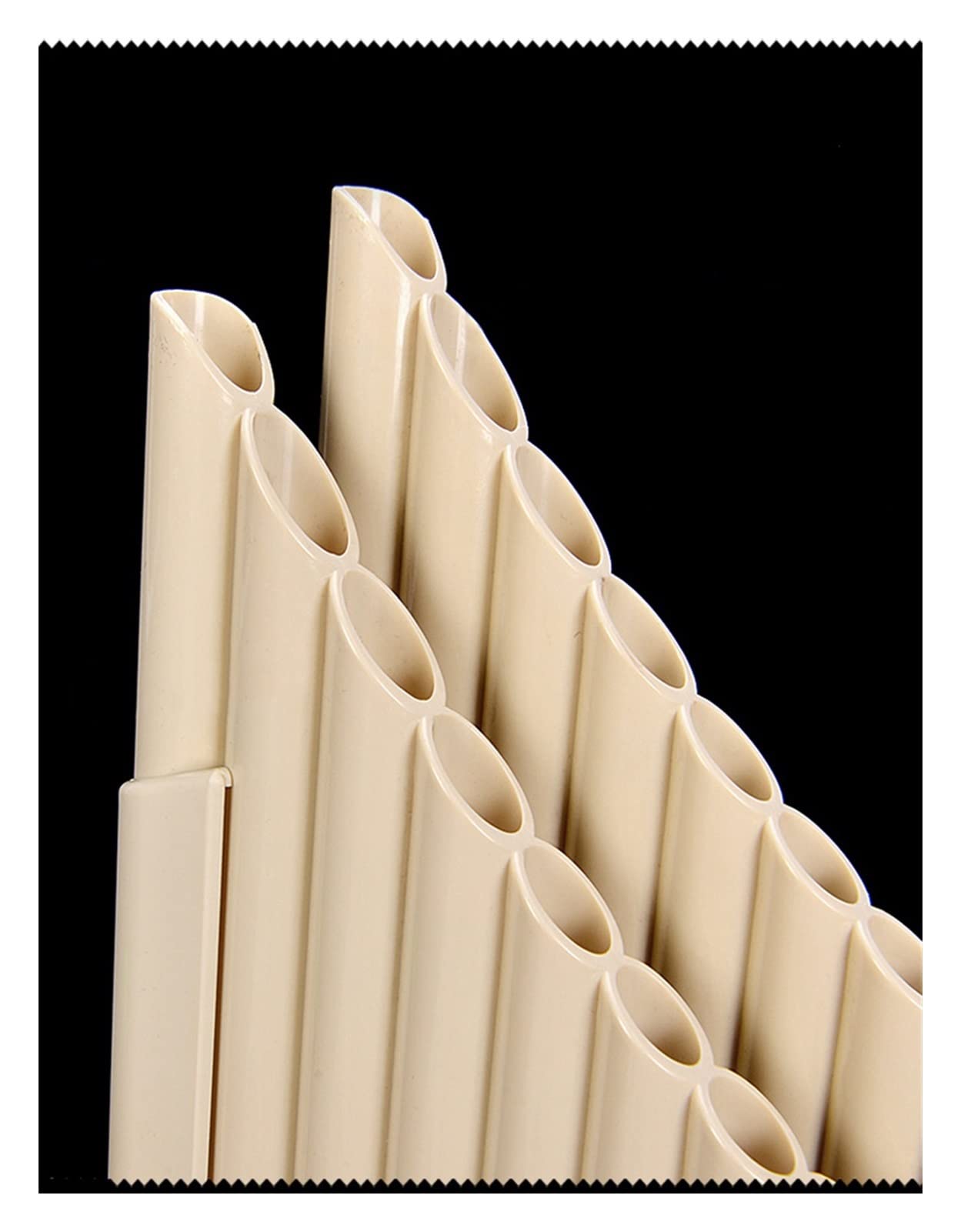 Flauto Pan Strumento Musicale A Fiato Tradizionale In Plastica ABS Con Flauto Di Pan A 36 Tubi Strumenti a fiato tradizionali (Color : Beige)