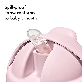 OXO Tot Transitions Straw Cup with Removable Handles - 6 oz. - Blossom