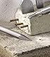 kwb SDS Plus Meißelset für Bohrhammer, 3-teilig - Spitzmeißel, Flachmeißel, Spänemeißel