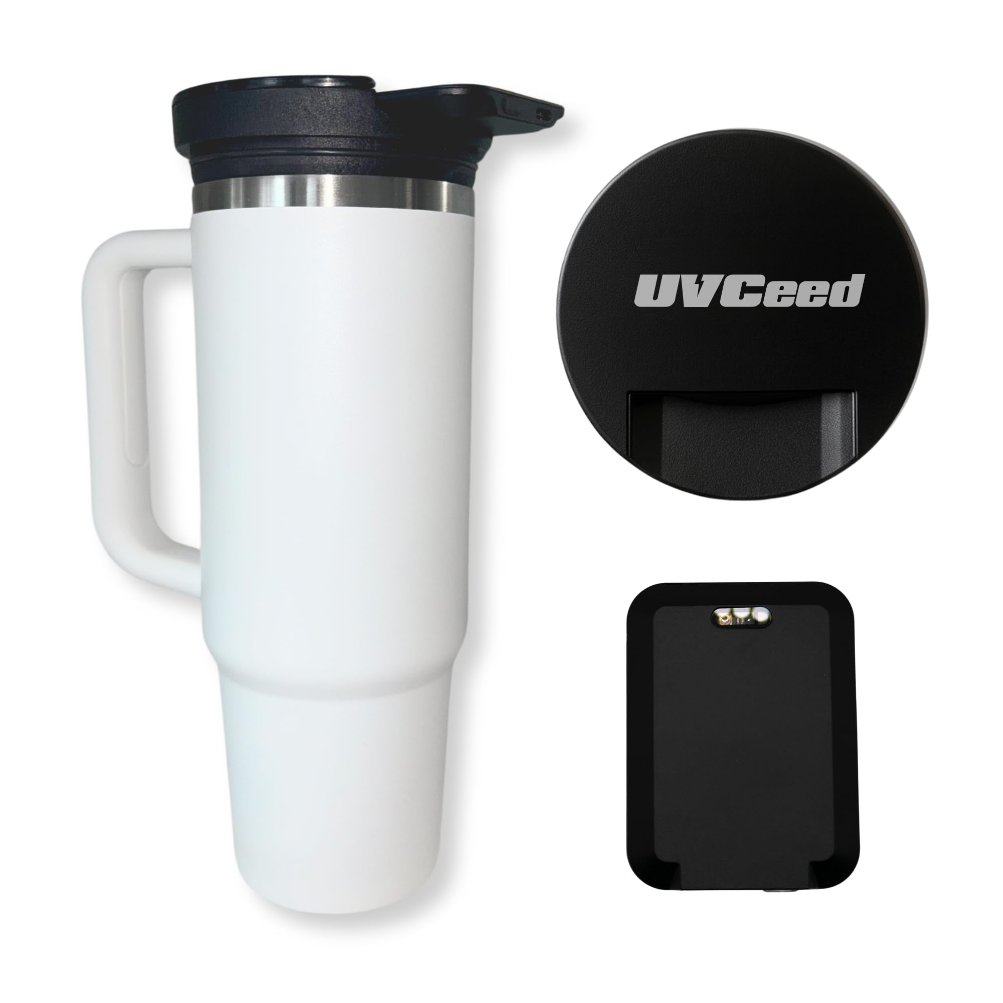 Lid Adapter for Tumblers Lid Only Use with UVCeed - Fits Stanley Yeti and Travel Mugs