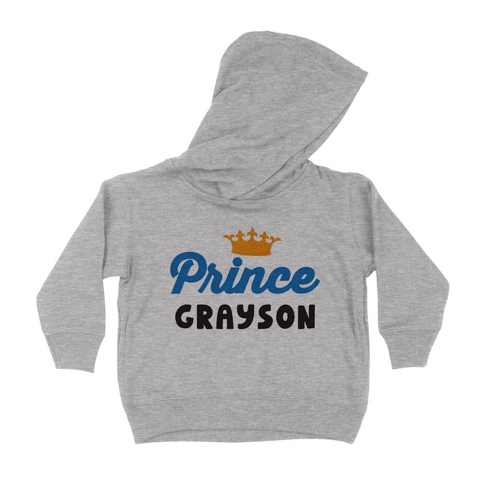 Prince Grayson Kids Hoodie Sweatshirt Toddler 4T Heather Grey