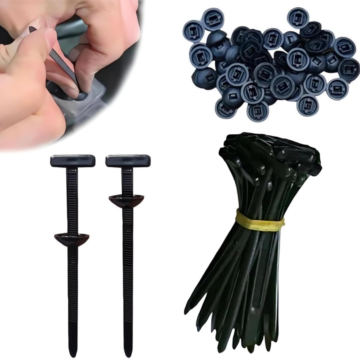 Lot De 100 Boucles De Serre-câbles Universelles | Support En