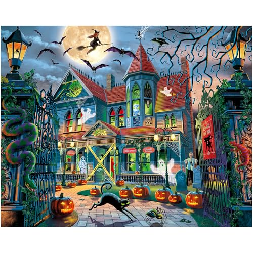 Rompecabezas White Mountain de 1000 piezas, Enter If You Dare, piezas grandes, ideal para adultos y familia, 24''x30'' miniatura 1