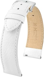 HIRSCH Kansas Uhrenarmband - echtes Kalbsleder - Büffelmuster - für Damen und Herren