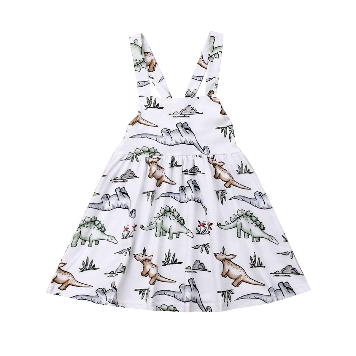 Yannzi Baby Girls Dinosaur Dress Clothes Ruffle Sleeve Tutu Skirt |  Desertcart Guyana