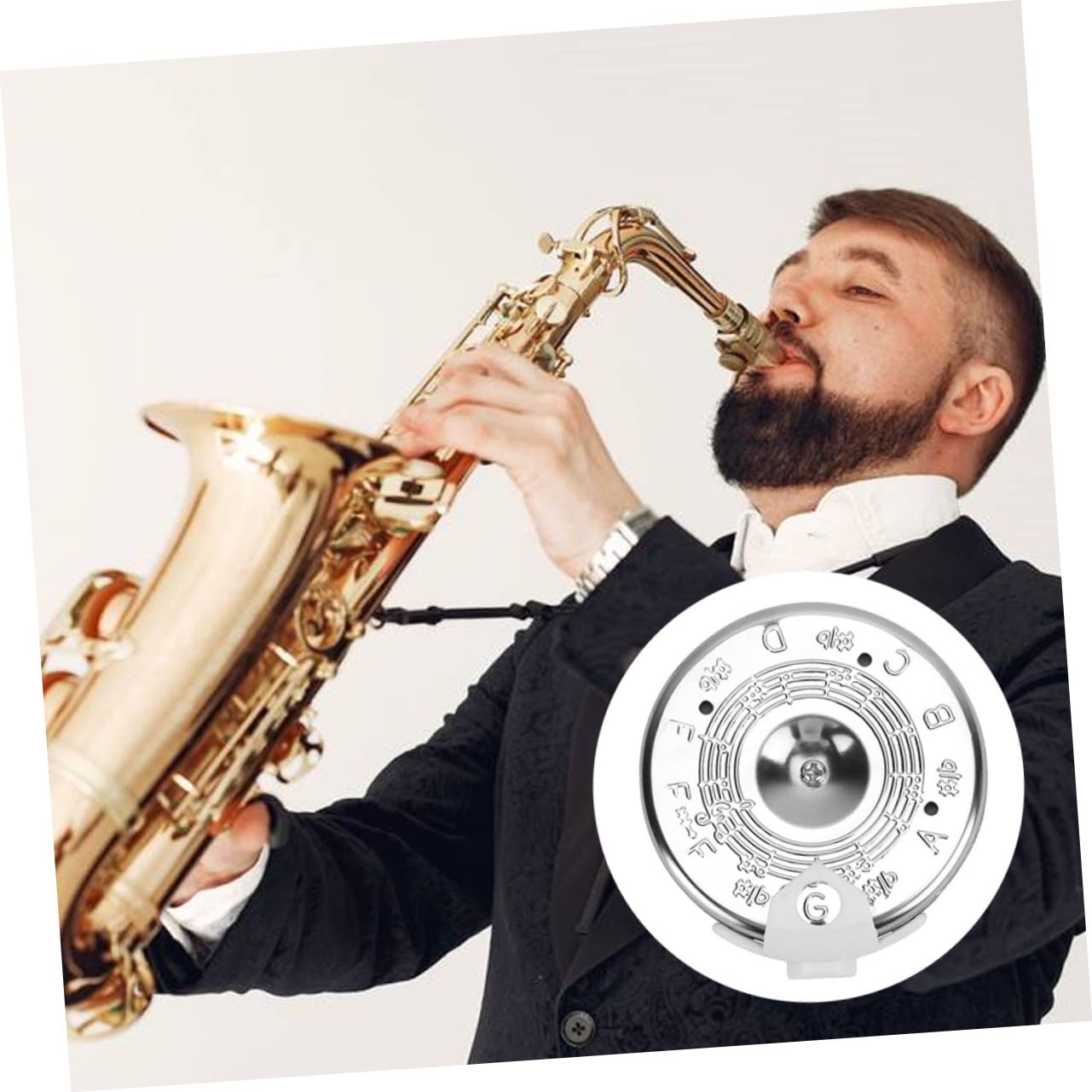 HEMOTON 4 Stück 13 Stimmgerät Feinabstimmung Akustikgitarre Auto Aschenbecher Gitarre C 13 Noten Tonhöhe Pfeifengitarre Stimmwerkzeug Bassgitarre Taschentrompete Silber