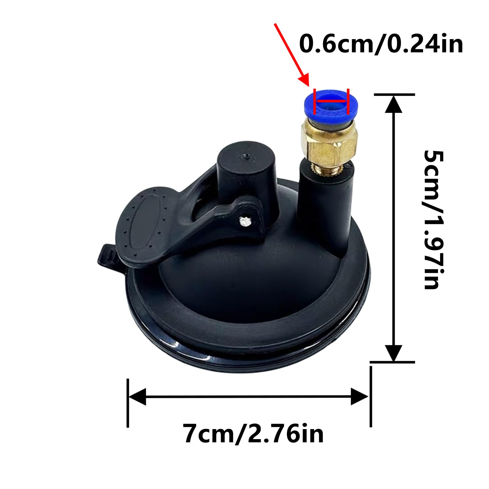 GHYJHS 3PCS Cat Toy Suction Cup Sturdy Cat Teaser Wand Suction Cup Replacement Part (Black) - Image 2