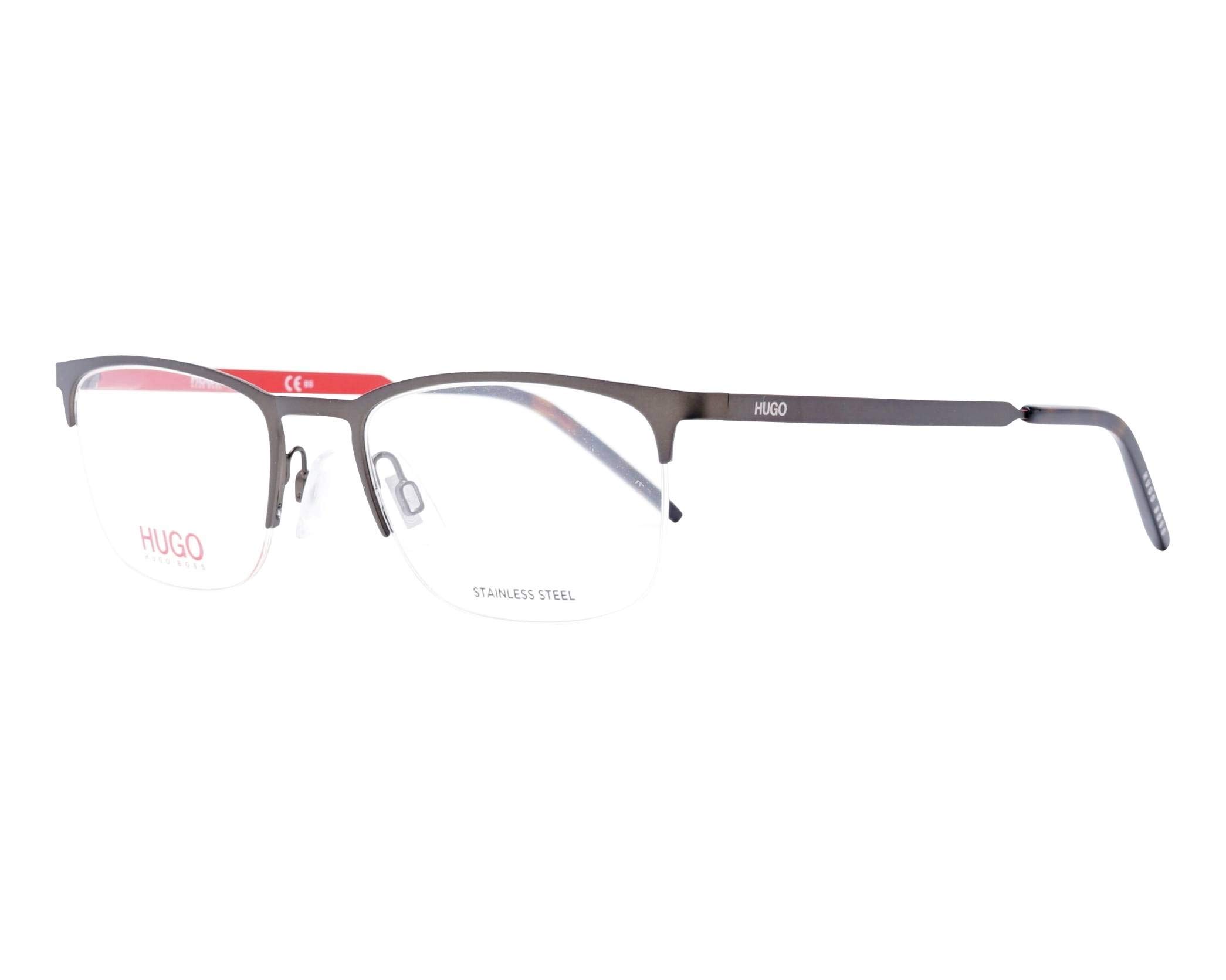 Hugo Boss Hg 1019 FRE/20 MATT GREY Eyewear Men's Steel, Standard, 53