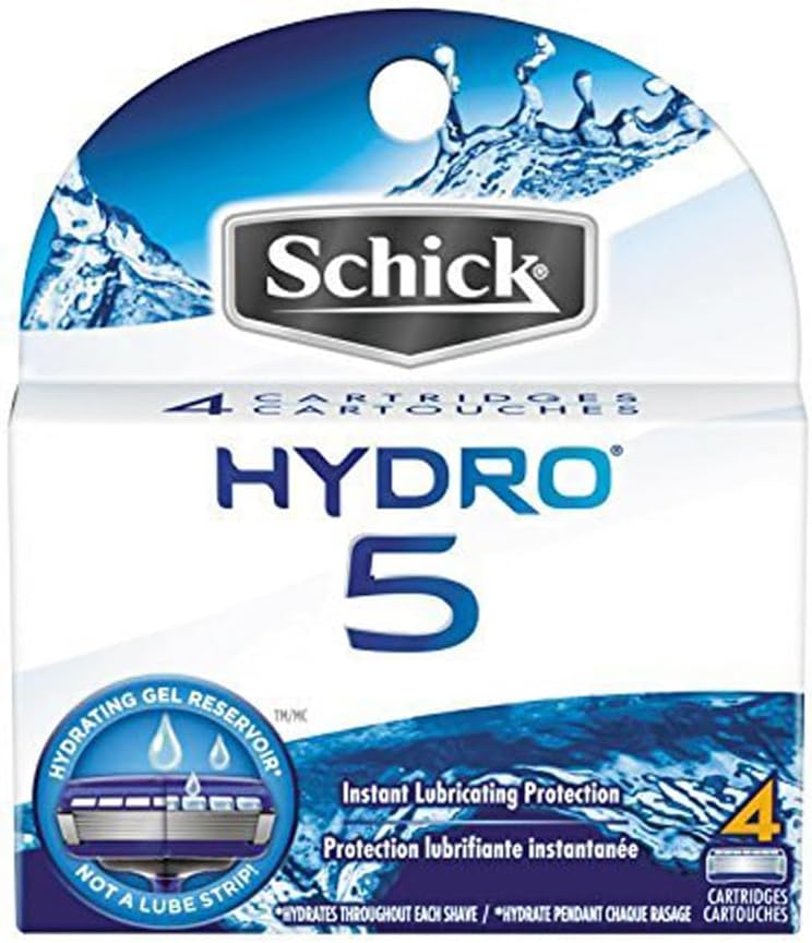 Schick Hydro 5 Razor Refi Size, 4 Count (Pack of 3)