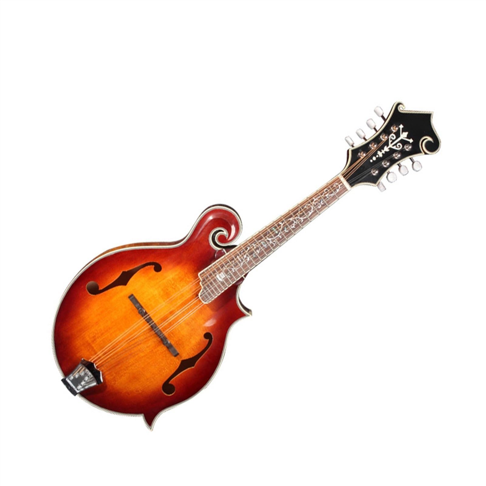 Mandolin Instrument Kit Handmade Professional All-solid Mandolin With Gradient Red Bright Color