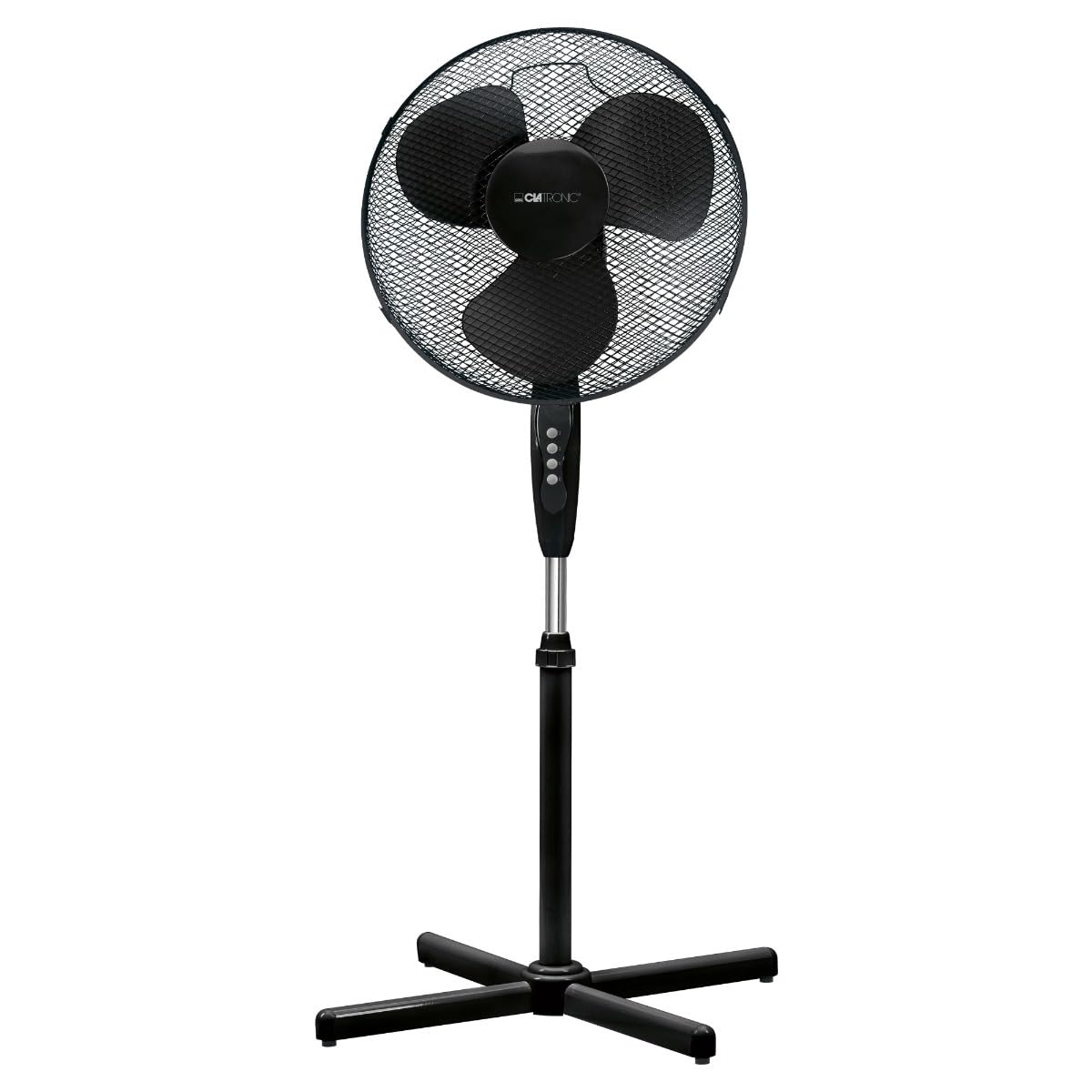 Clatronic VL 3603 S - Ventilateur - 50 W - Hauteur réglable - 3 vitesses - 4 niveaux (0-1-2-3) - Noir