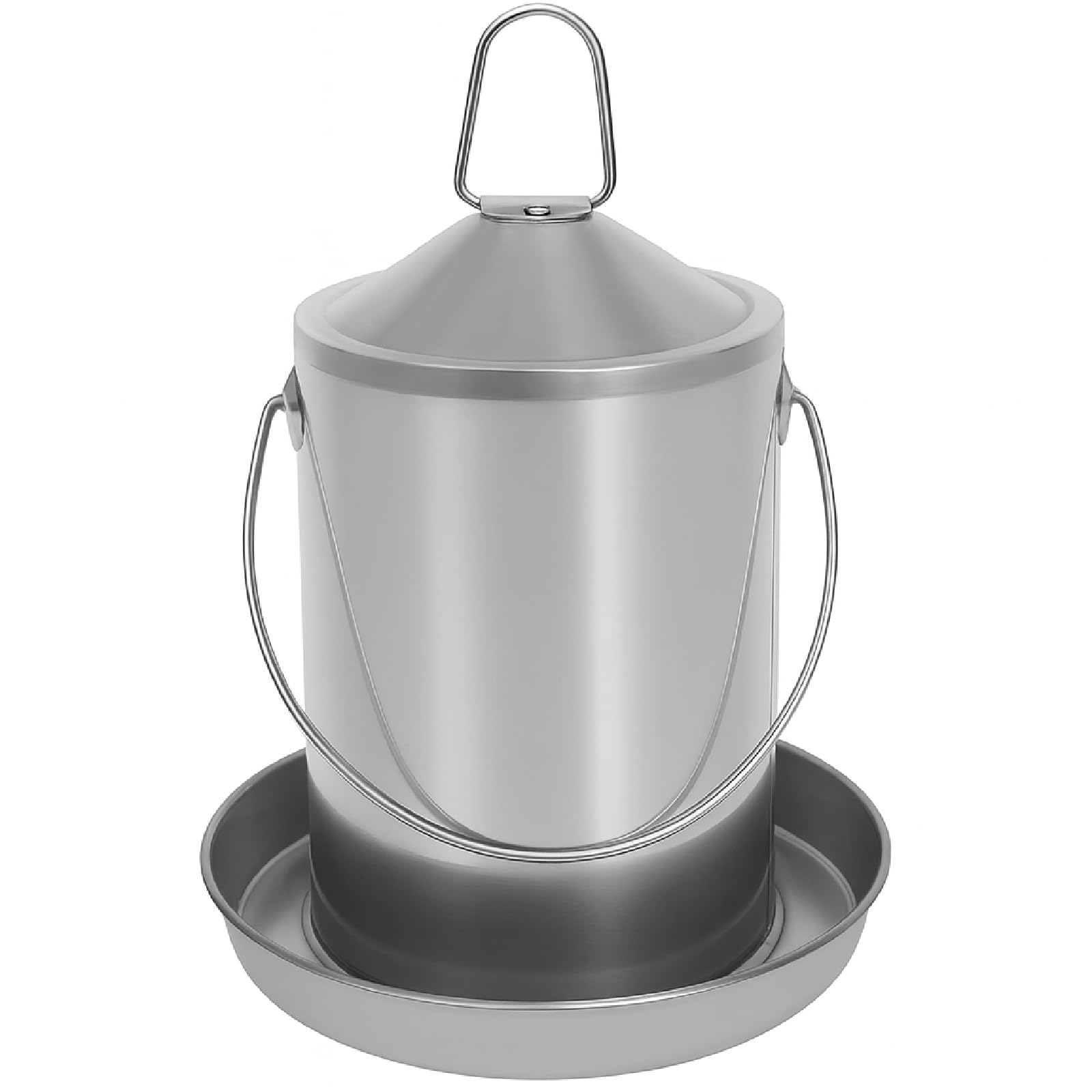 Abreuvoir de Poulet 3 L, Acier Inoxydable 304, sans BPA, Distributeur d'eau pour volaille