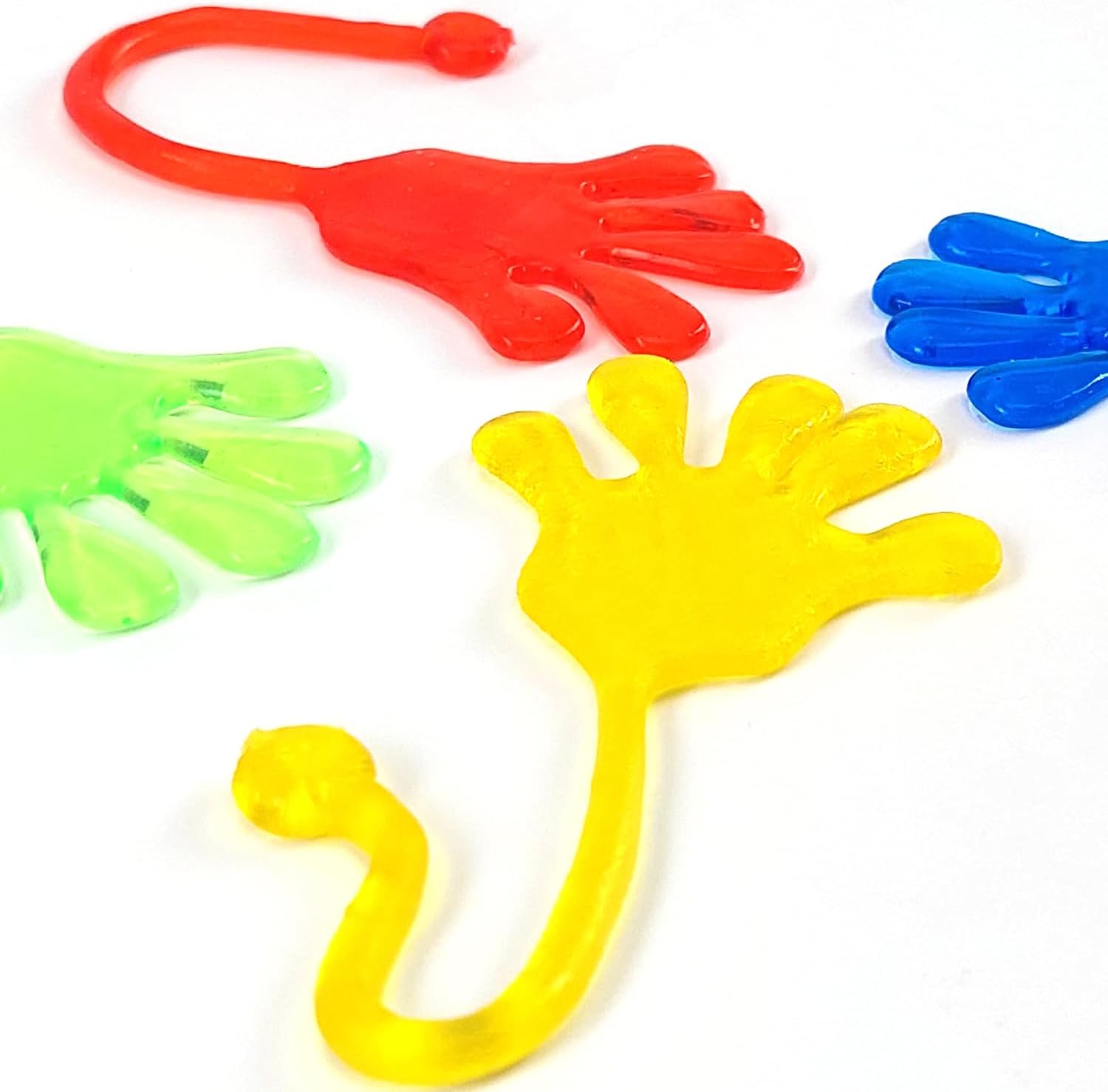 Entervending Sticky Hands for Kids - 25 Pcs Slappy Hands - Stretchy Toys - 7 Inch Sticky Hand - Sensory Toys - Party Favors for Kids - Easter Toy