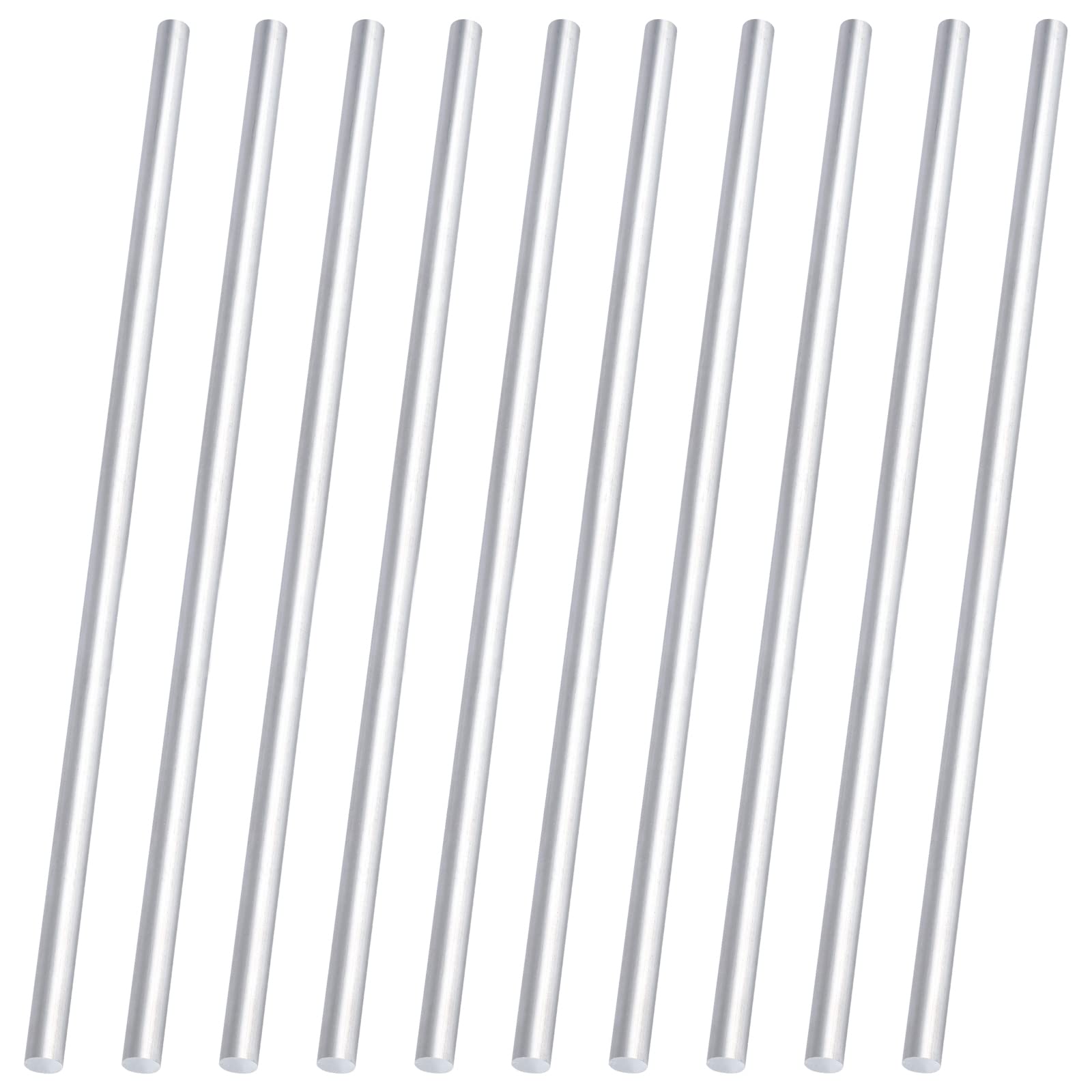3/8" Diameter 6061 Aluminum Round Rod 13" Long,T6511, Extruded, 0.375" Diameter (3/8x13inch, 10)
