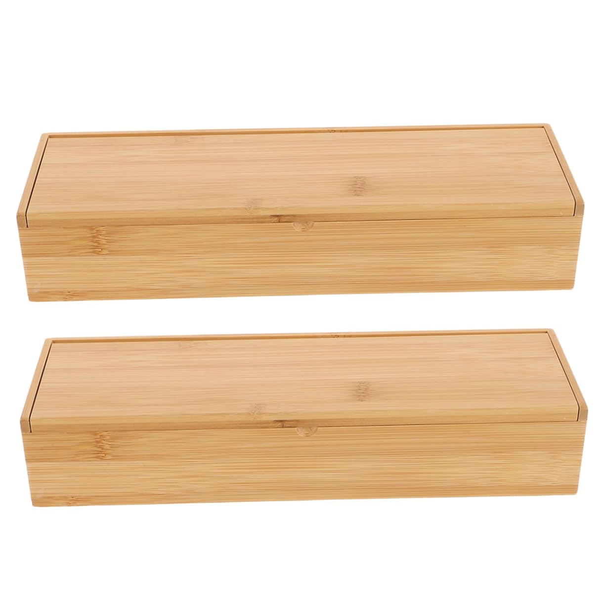 TOPBATHY Boîte de Rangement en 2pcs pour Ustensiles Cuisine, Étui avec Couvercle, Anti-poussière et Organisation Élégante pour Plan de Travail
