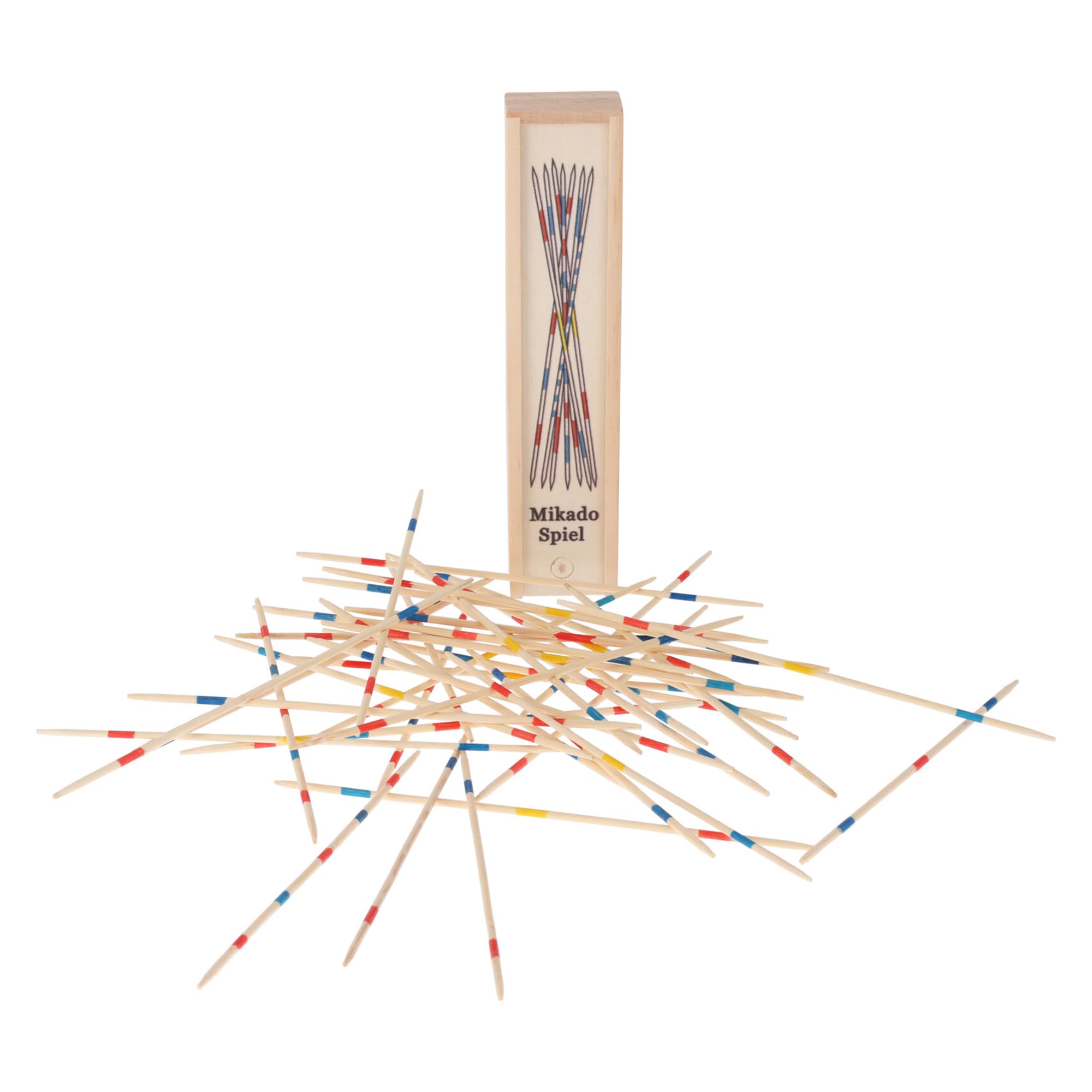 WELL HOME MOBILIARIO & DECORACIÓN Classic Mikado Set with 41 Bamboo Sticks in Wooden Box