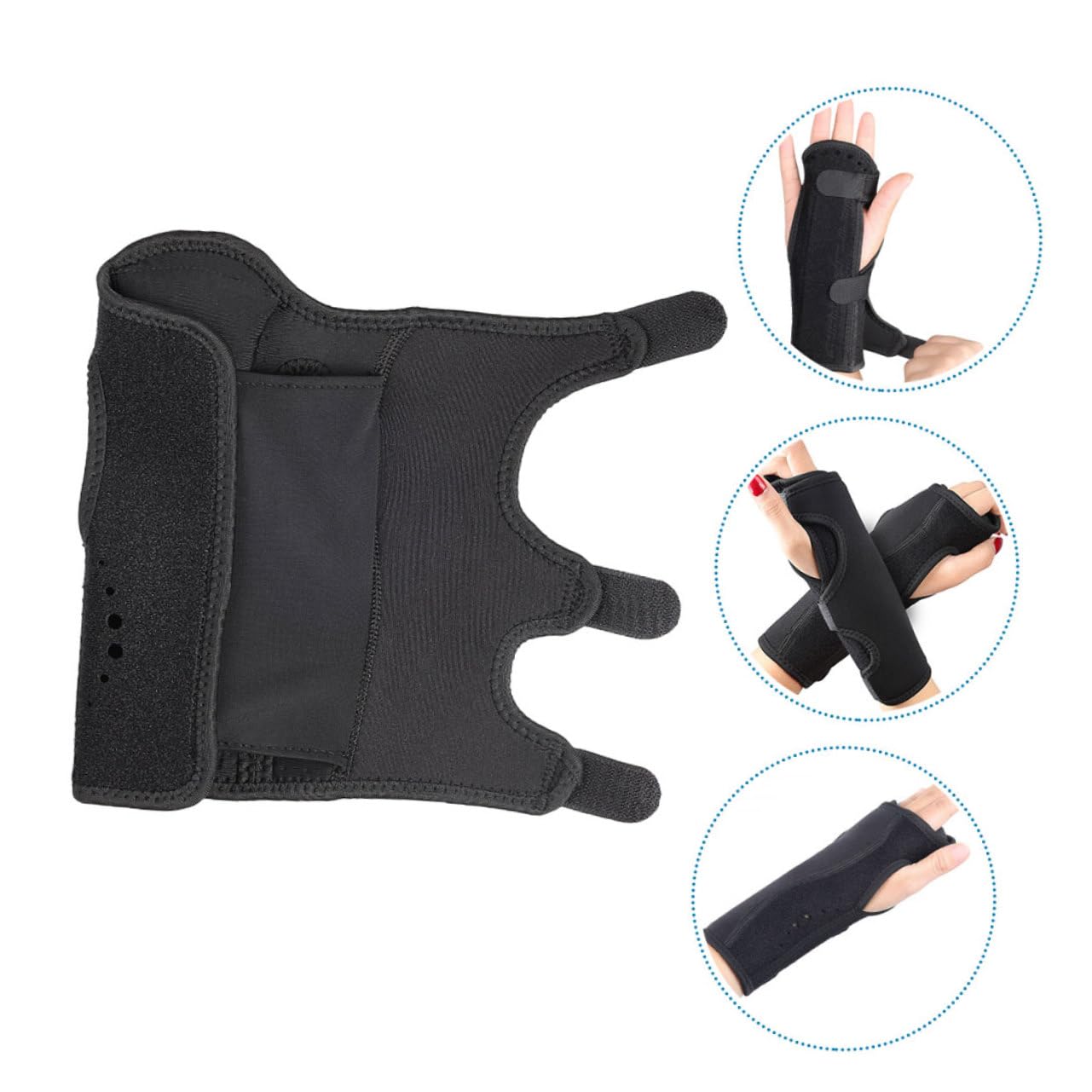 NULYLU Wrist Support Brace Hand Brace for Carpal Tunnel Adjustable Wrist Splint for