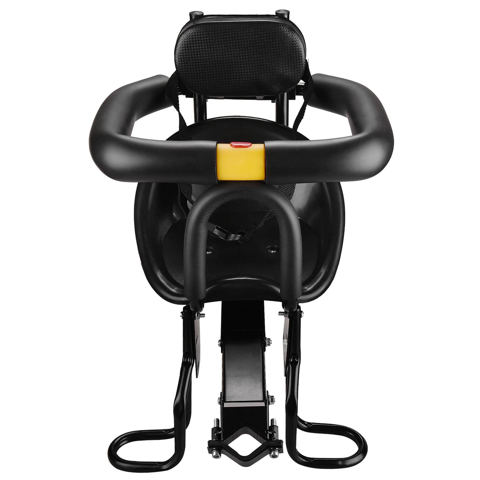 Lixada Seggiolino Anteriore per Bicicletta Sicurezza Bambino Sella per Bambini con Pedali Supporto per Appoggio per Bici da Corsa MTB