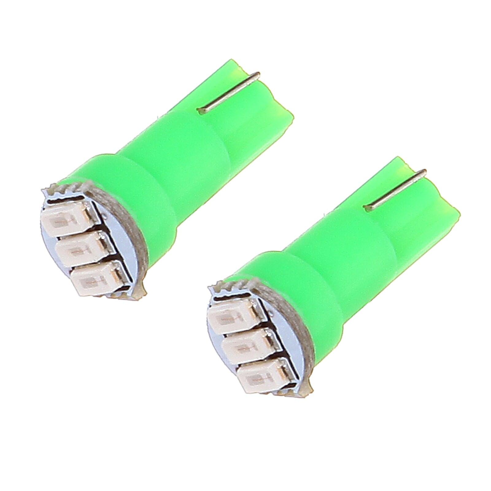 ECCPP 10x Instrument Cluster Dash Panel Lights T5-3-3014-SMD-GREEN 17, 18, 27, 37, 58, 70, 73, 74, 79, 85, 86, 206, 207, 286, 306, 307, 308, 406, 407 2721