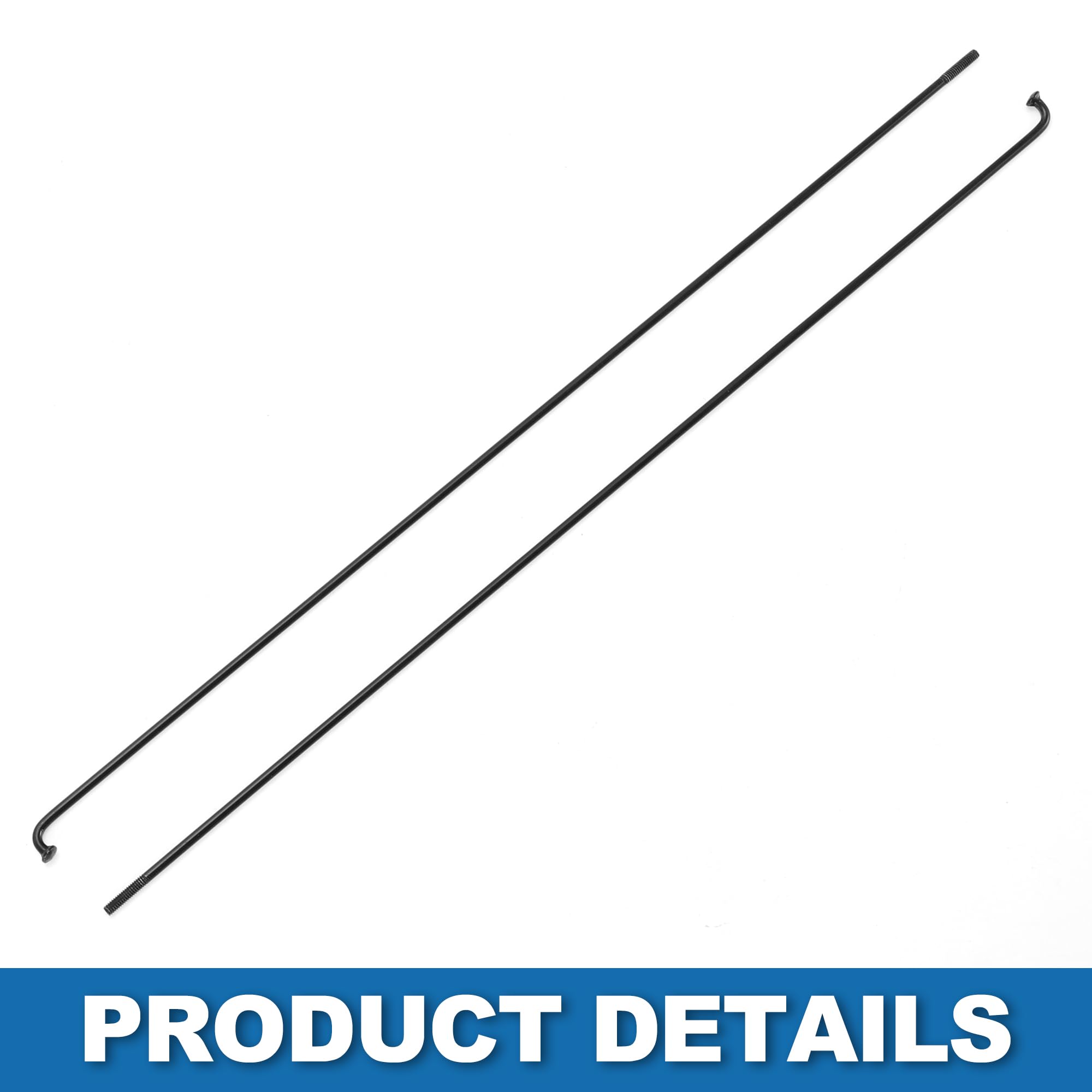 Rayons de vélo, 36 pièces Rayons de vélo 82 Mm - 297 Mm avec écrous, Rayons de vélo en Acier Inoxydable 14G for vélo de Route VTT (Size : 144MM