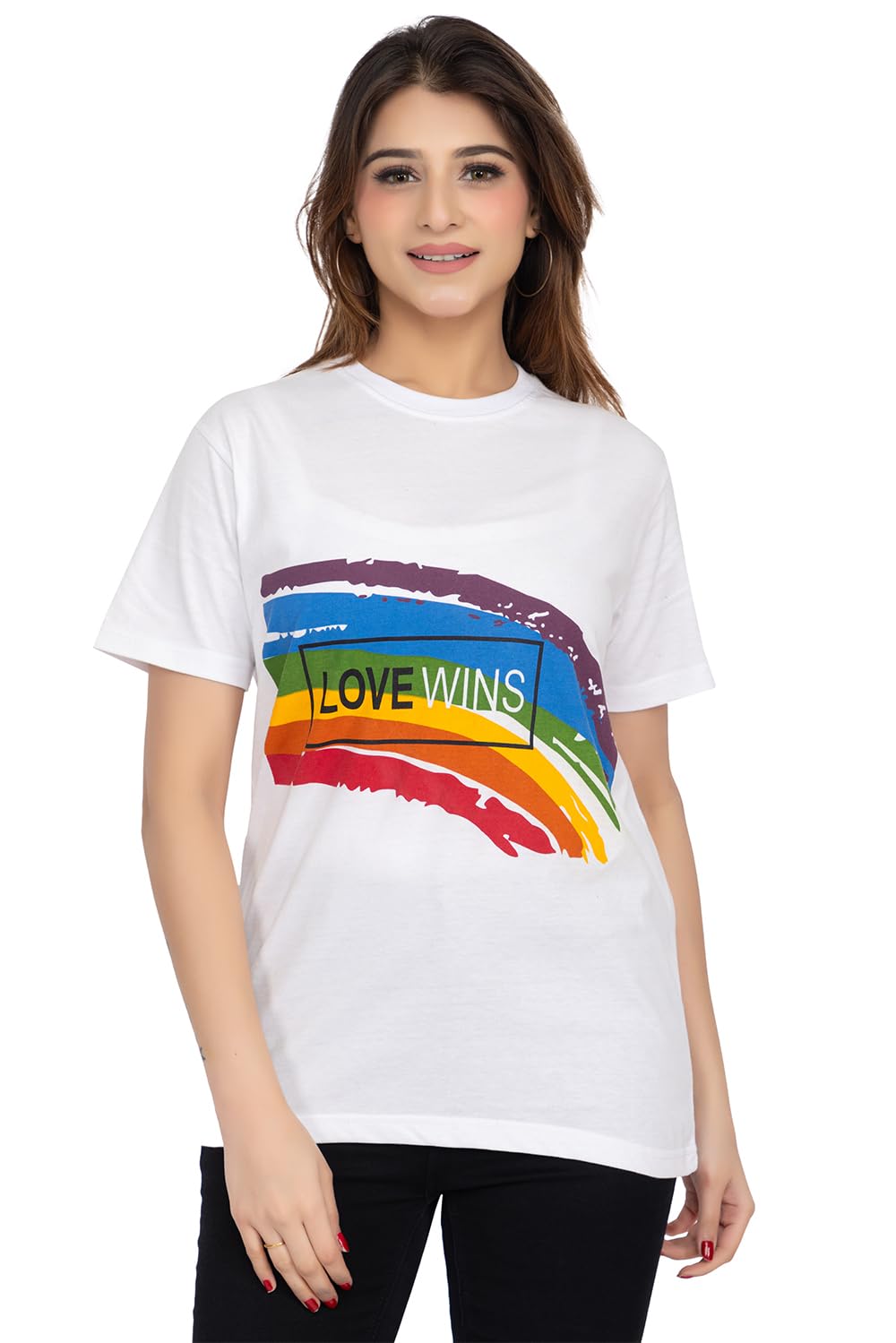 LEZASummer Casual Wear Polycotton Half Sleeve Regular Fit Round Neck T Shirt for Women's (W-101)