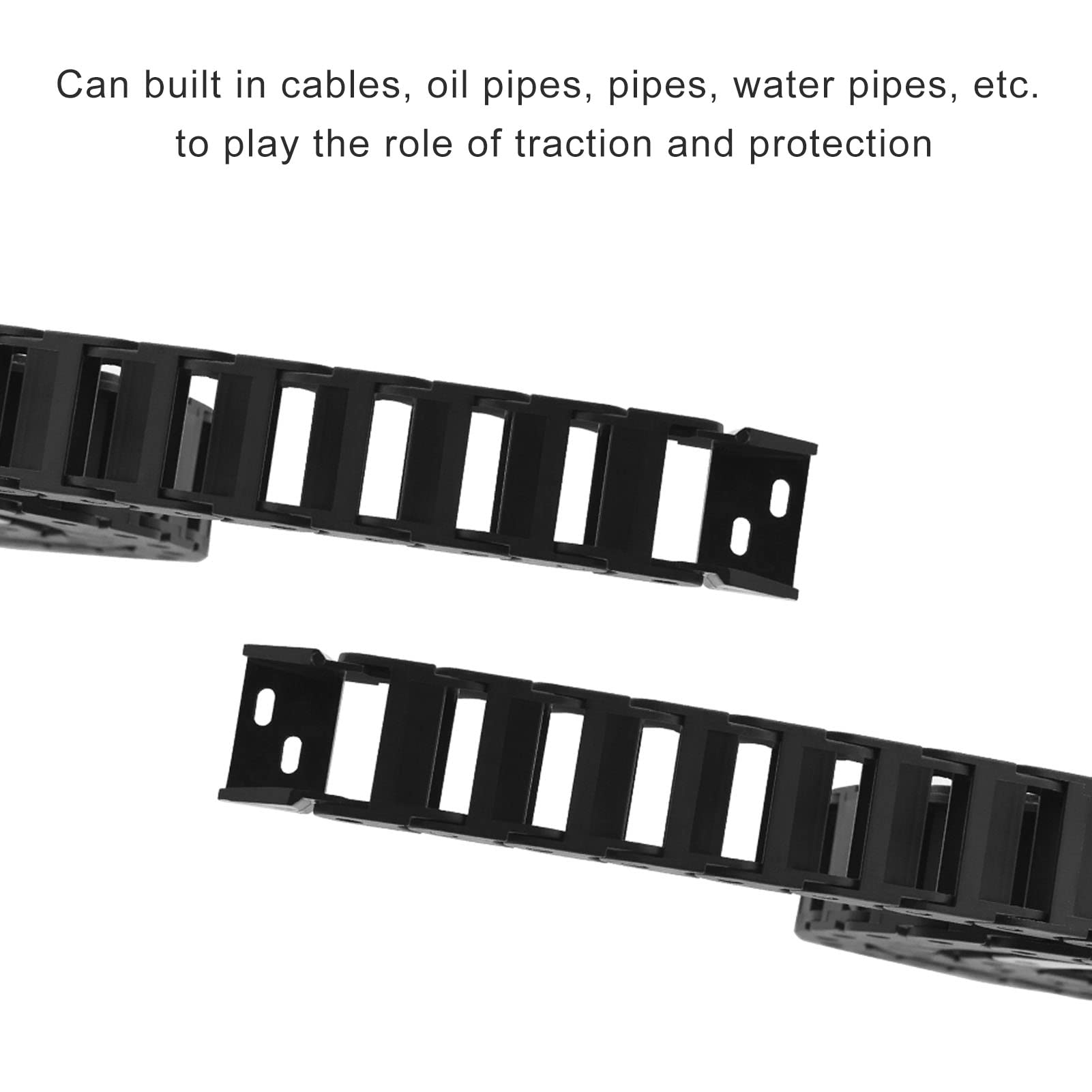 Nylon Drag Chain Length Cable Drag Black Fabric Cable Wire Drag Cloth Cable Wire Drag for Pa66 Assemblies