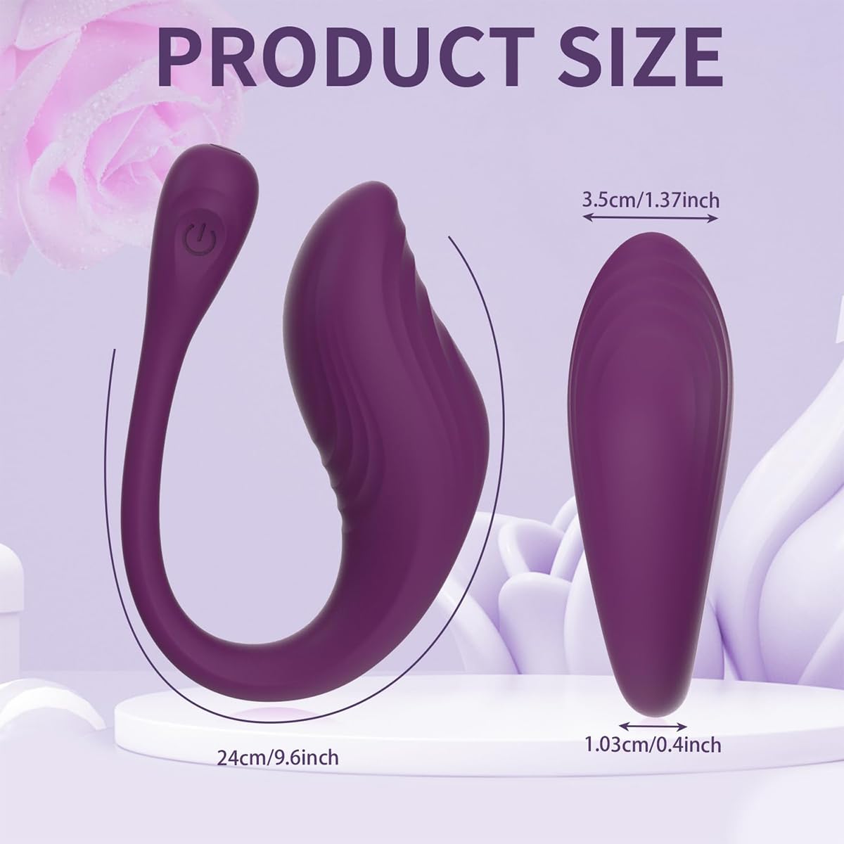 Palla per Allenamento del Pavimento pelvico Femminile Set per Allenamento Intelligente dei Muscoli del Pavimento pelvico con Controllo Tramite App e Telecomando Viola