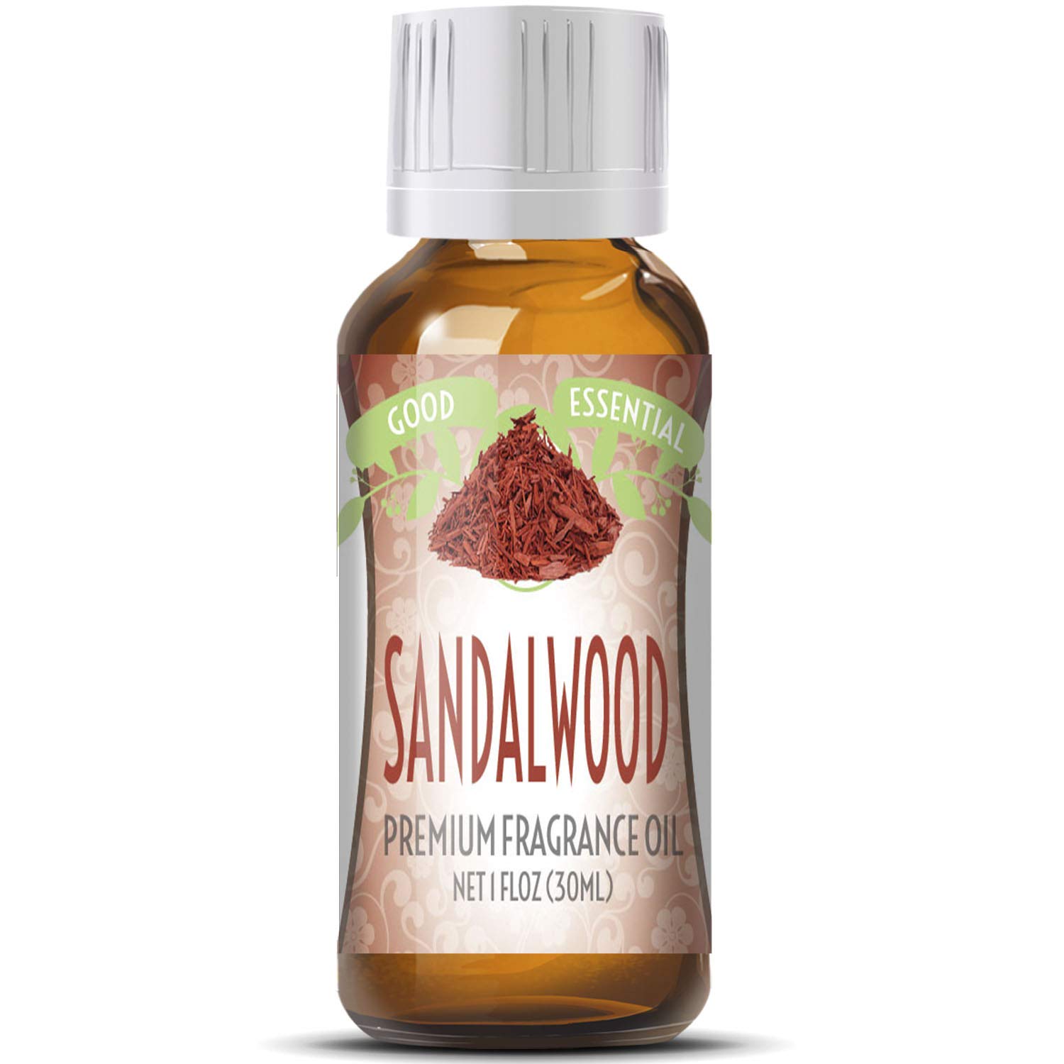 Good Essential Professional Sandalwood Fragrance Oil 30ml (1 fl oz) for Diffusers, Candles, Soaps, Lotions, Perfume, Aromatherapy, Candle Making