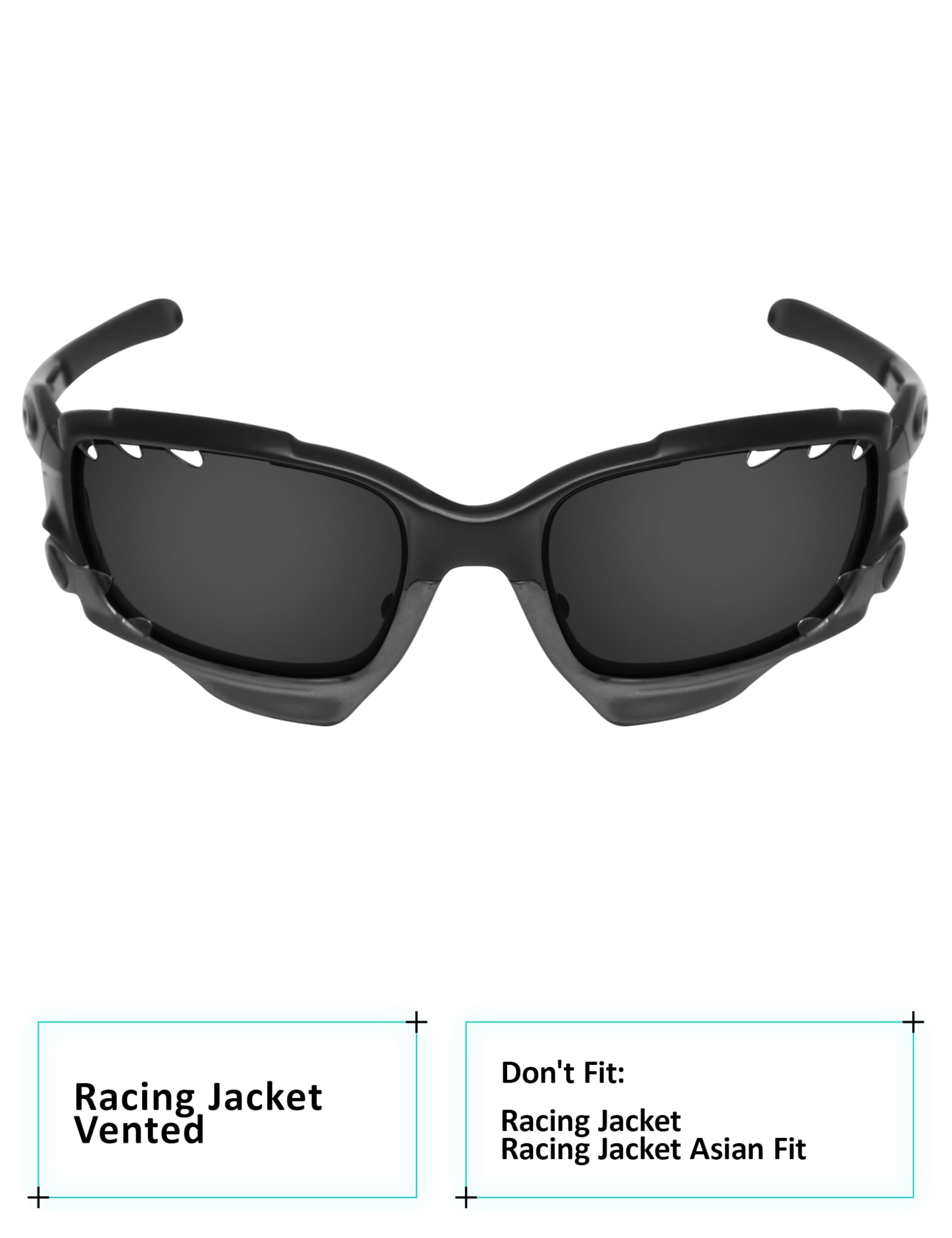Galvanic Lenti di ricambio per Oakley Racing Jacket ventilate | Occhiali da sole Jawbone ventilati – diverse scelte