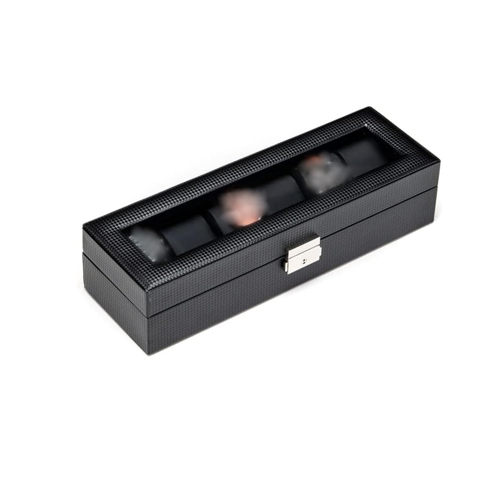 HVMBEUGOS Watch Box Watch Storage Box Watch Display Holder Case Leather Carbon Fiber Watch Boxes Watch Organizer Watch Storage (A)