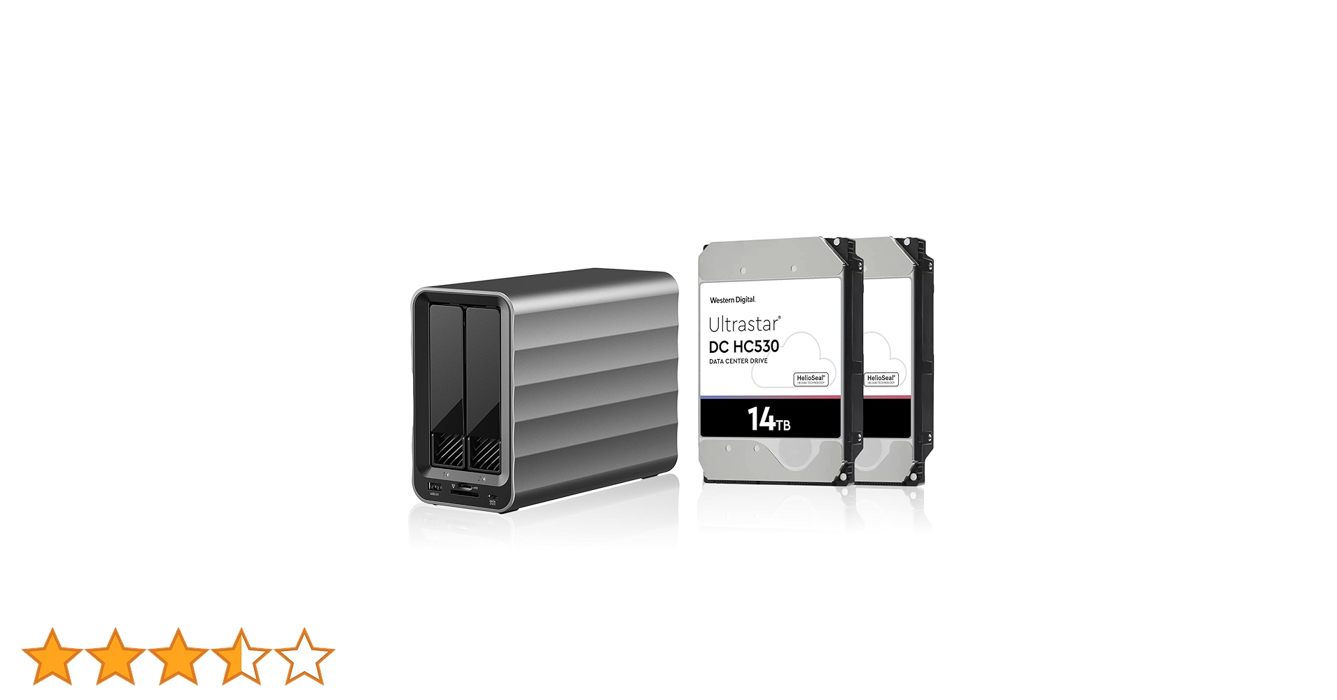 Amazon | 【HDD 14TB×2台付属】hdd ケース RAID対応,2.5/3.5