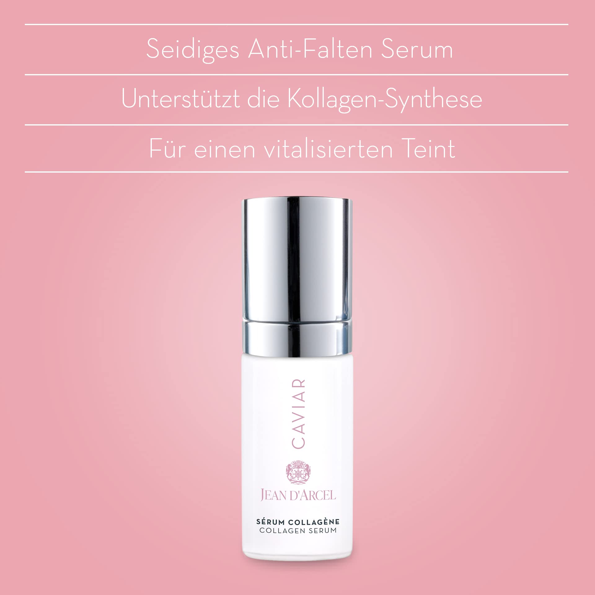 JEAN D'ARCEL - CAVIAR sérum collagène - Seidiges Anti-Falten Serum - Beugt der Hautalterung vor - 30ml