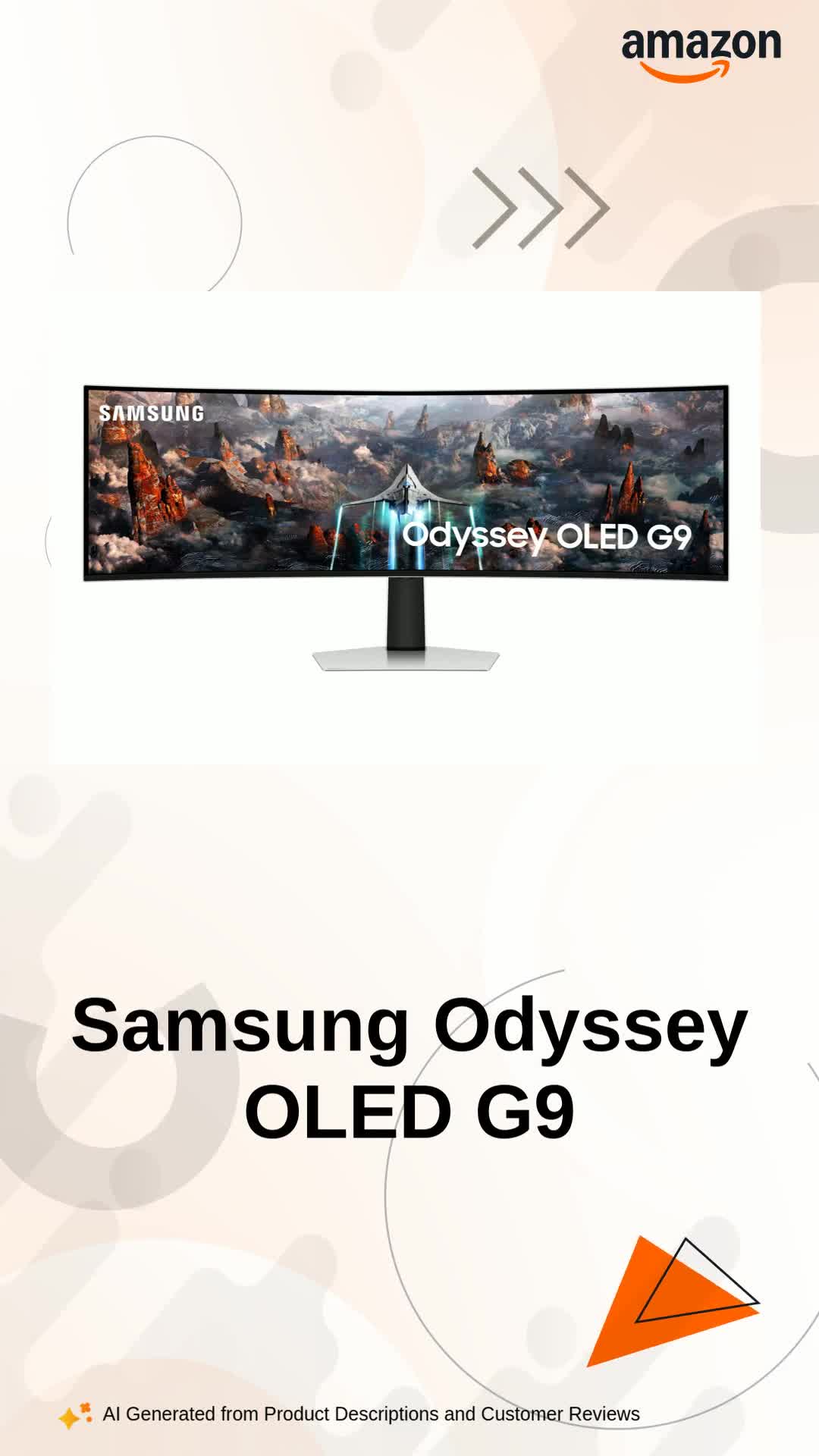 Samsung Odyssey OLED G9 49-inch(124.4cm) Dual QHD 5120 x 1440