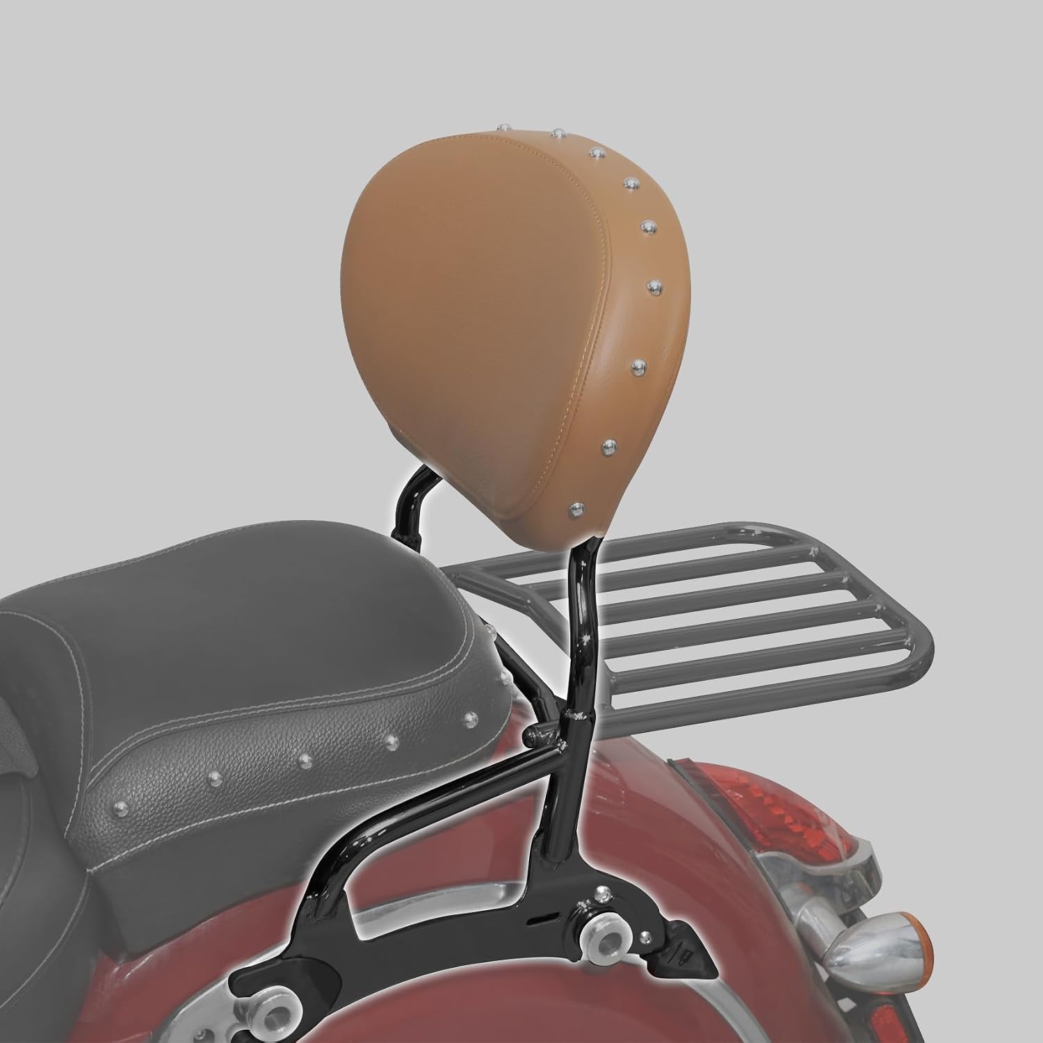 Green-L Black Rear Passenger Sissy Bar Fit for Indian Chief Vintage Classic 2014-2018