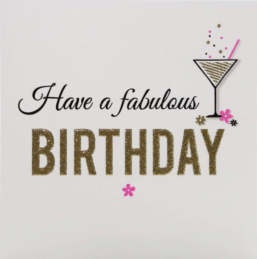 Biglietto Auguri Compleanno ZIZI Grigio 138mm - Design Inglese - 4