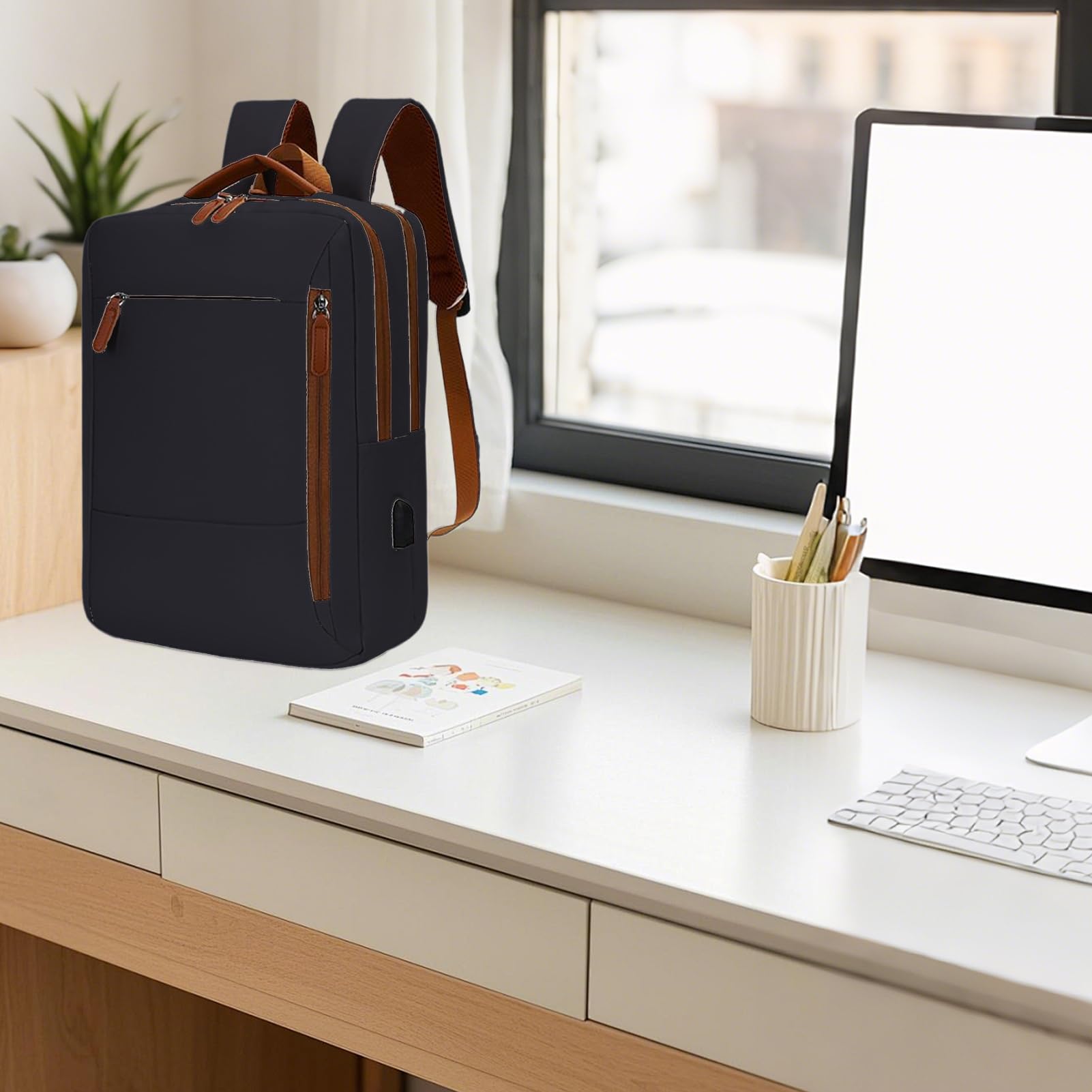 Zaini College Da Donna Zaino Borsa Da 38 Cm | Borsa da viaggio e lavoro per laptop per il pendolarismo quotidiano scuola college università posto di lavoro outdoor