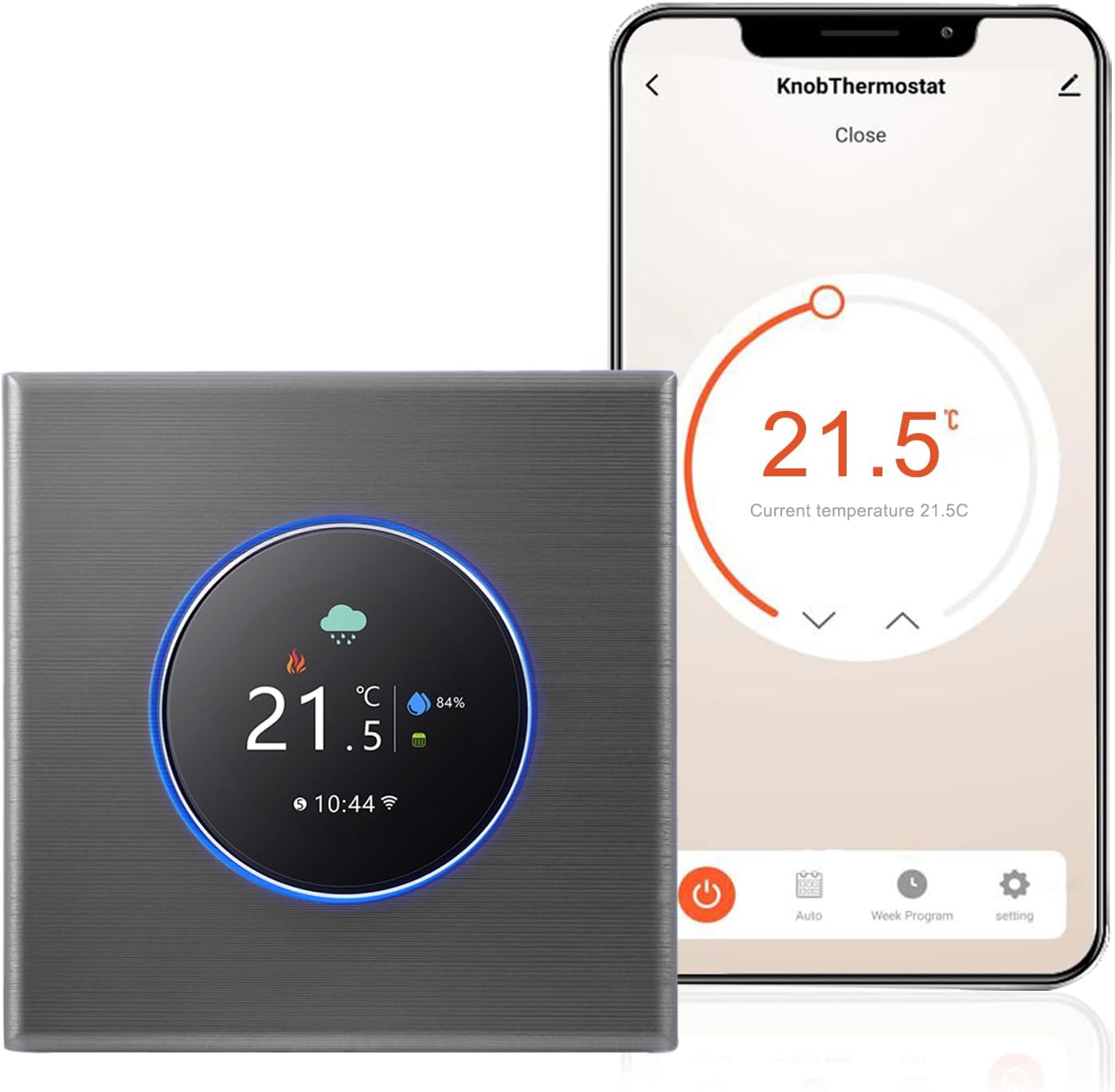 Termostato Wifi Bateria Wifi 86Type App Termostato Com Tela De