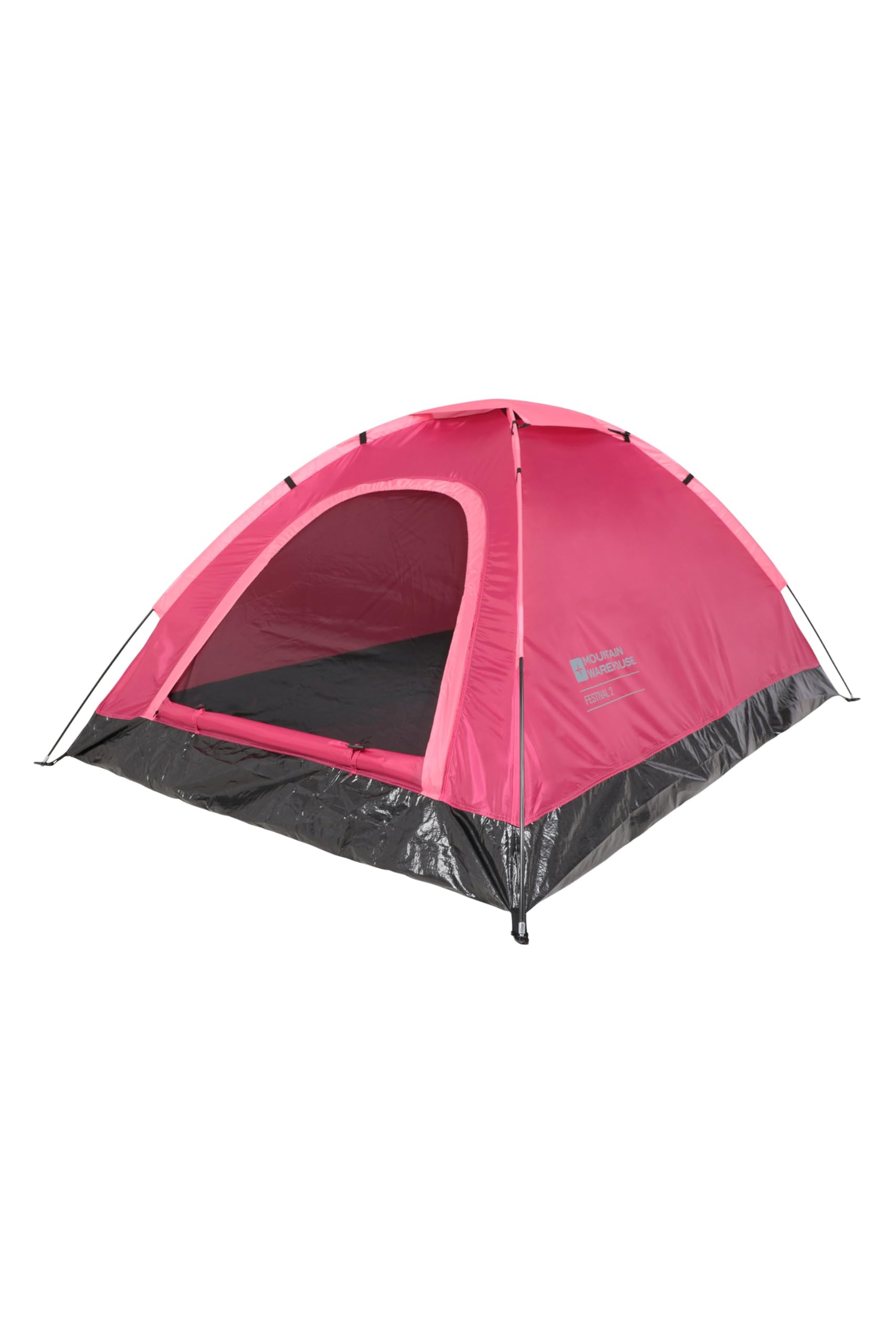 Mountain Warehouse Festival Fun 2-Personen-Zelt - Zeltboden, wasserabweisendes Outdoor-Zelt, leichte, atmungsaktives Schlafzelt - Für Bergwandern, Frühling, Sommer