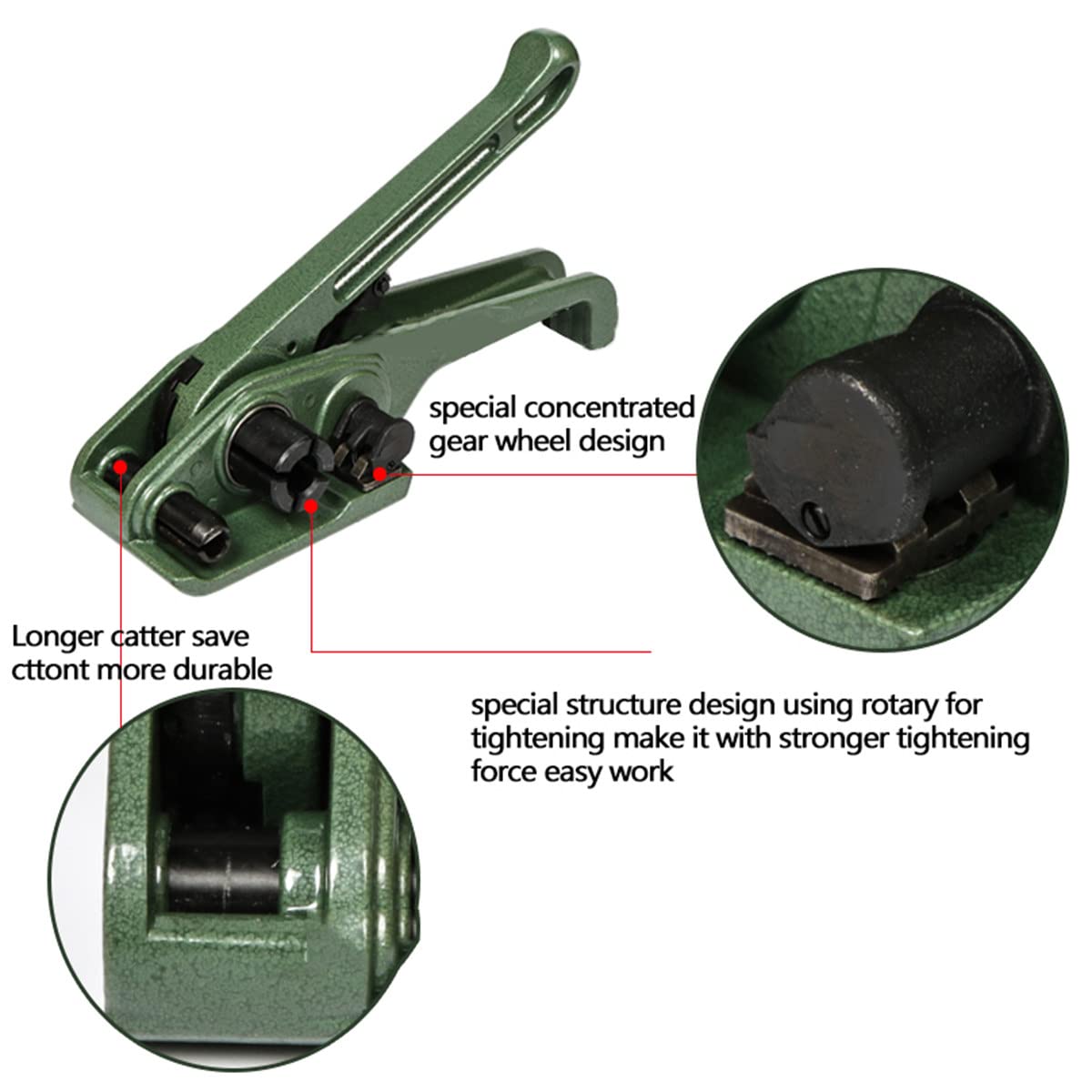 Tendeur de cerclage Robuste, Machines d'emballage manuelles, cercleuse Manuelle pour feuillards Pet/PP