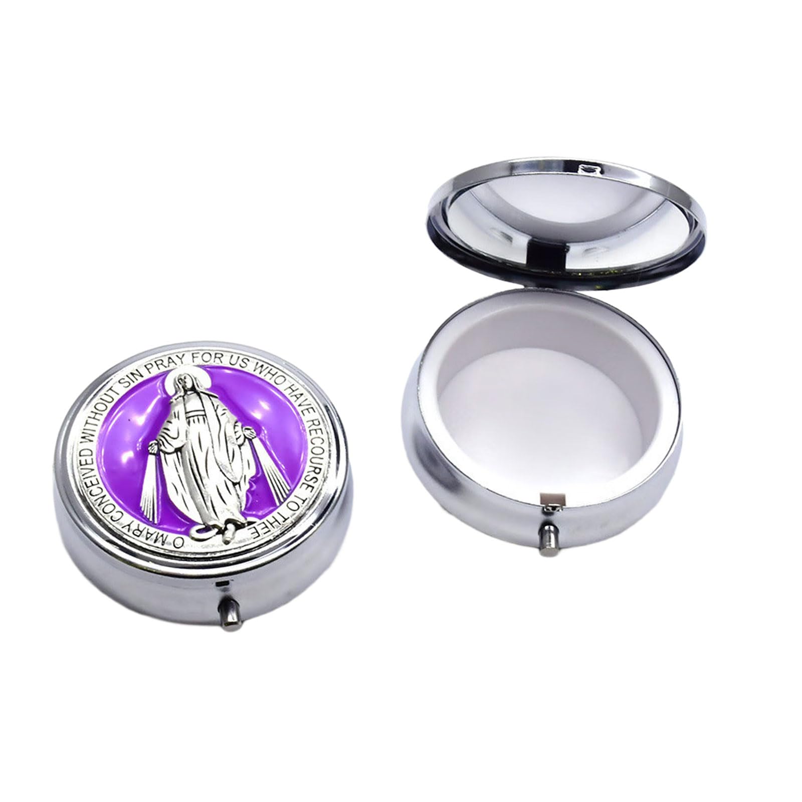 Msioytog Rosary Jewelry Box Religious Storage Holder Case Catholic Keepsakes Organizers Box for Prayer Beads Rosary Jewelry